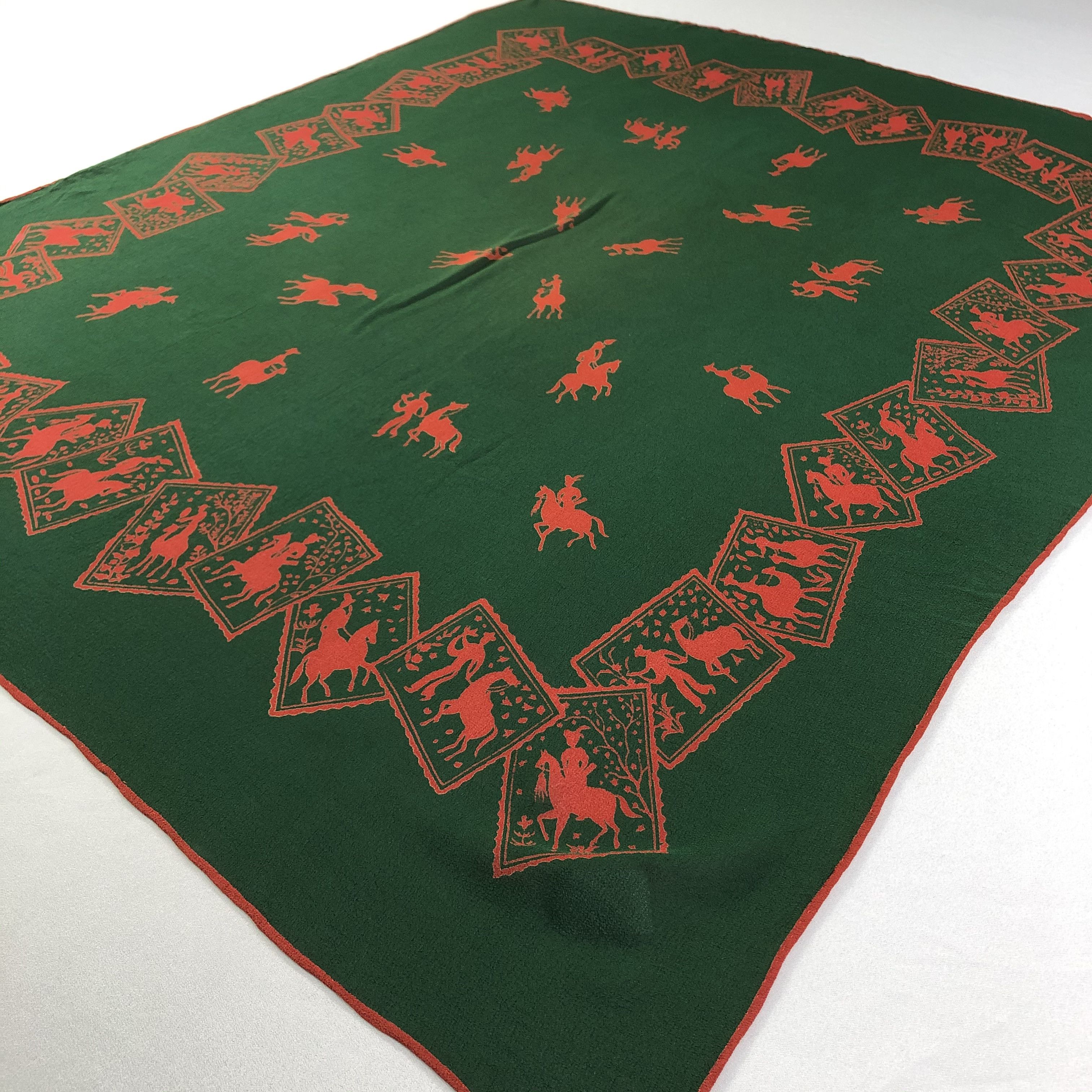 Vintage Vintage Silk Scarf Size ONE SIZE - 3 Thumbnail
