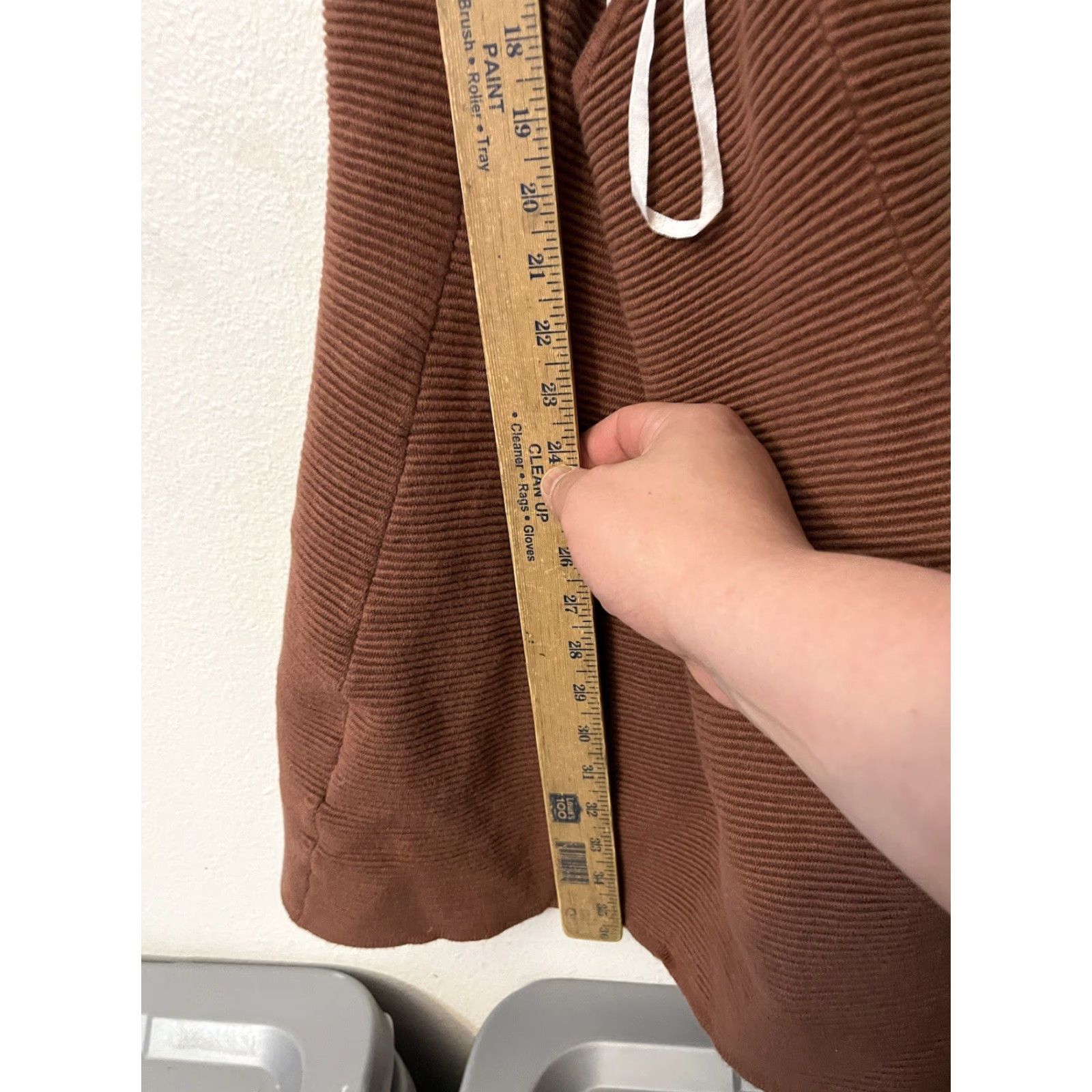 Abercrombie & Fitch Abercrombie & Fitch Dress Knit Ribbed Crossback Brown Sleeveless M Women Bodycon Short Print: N/A Size M / US 6-8 / IT 42-44 - 5 Thumbnail