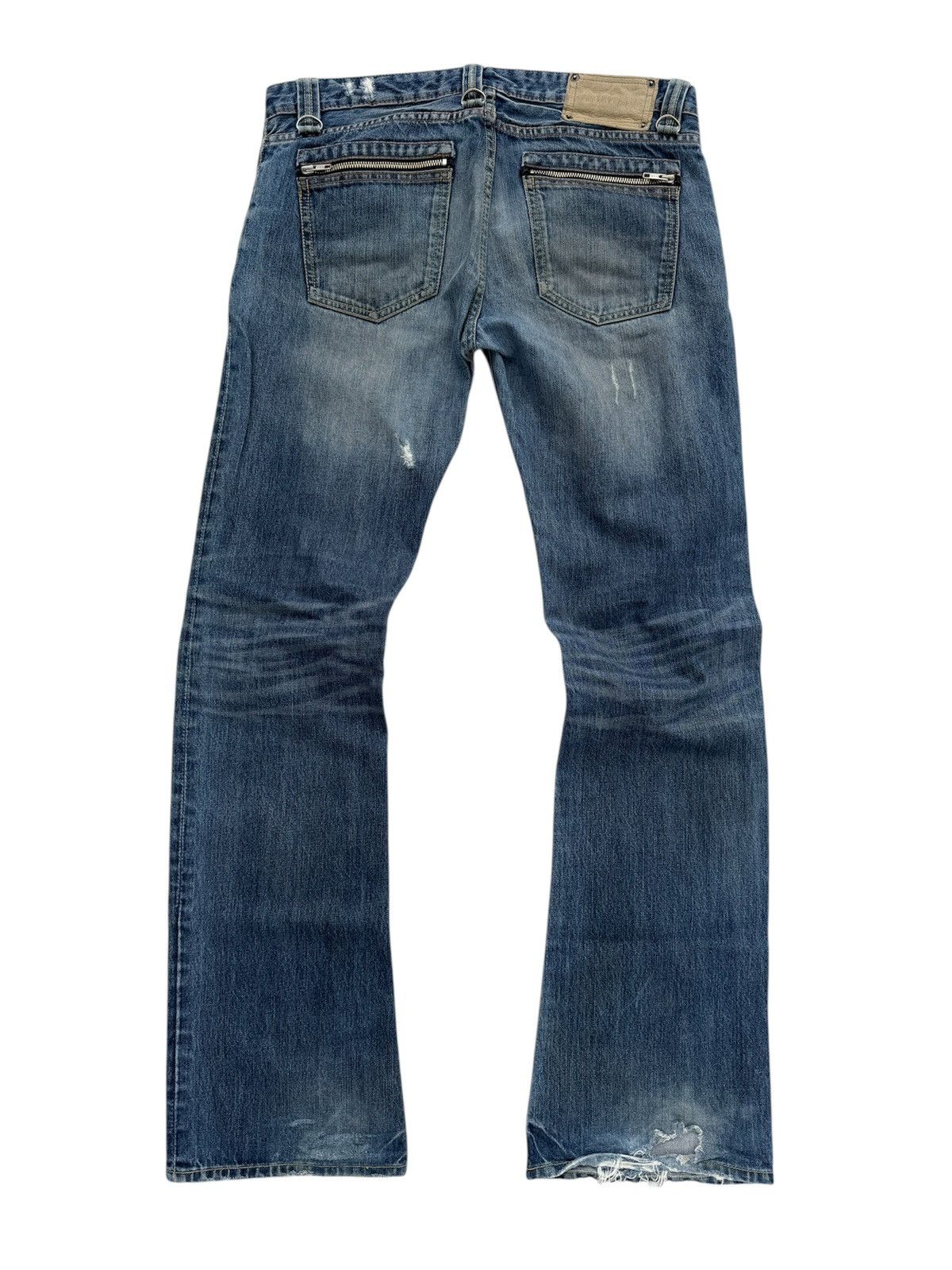 If Six Was Nine BUFFALO JEANS BOOTCUT FLARE DISTRESSED STYLE JEANS Size US 34 / EU 50 - 2 Thumbnail