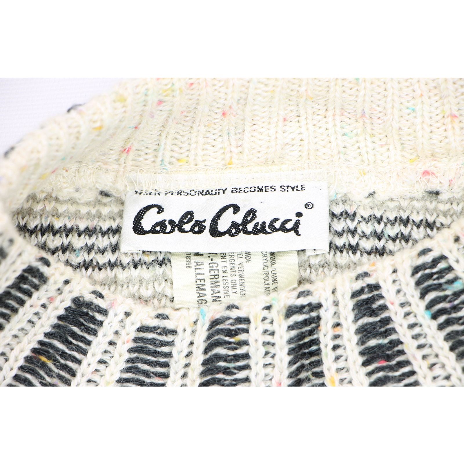 Carlo Colucci Vintage Carlo Colucci Pullover Jumper 3D Wool Knit Sweater Size XL / US 12-14 / IT 48-50 - 13 Thumbnail