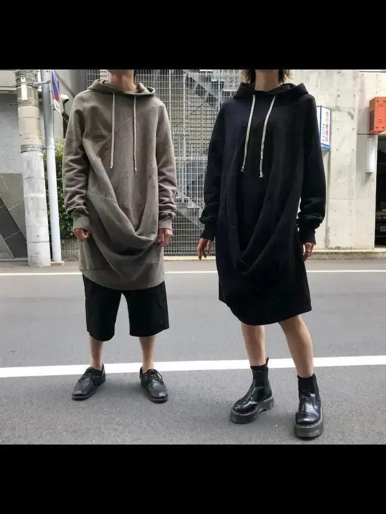 Rick Owens Rick Owens Drkshdw Oversized Unevenness Hoodie-2507 Size US S / EU 44-46 / 1 - 7 Thumbnail