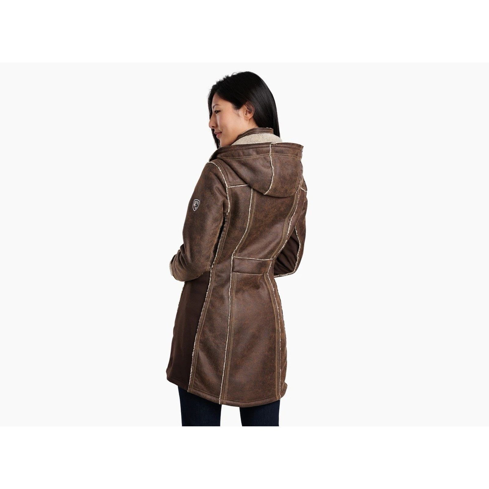 Kuhl NWOT Kuhl XL Women's Dani Sherpa Brown Wool Faux Leather Size XL / US 12-14 / IT 48-50 - 2 Thumbnail