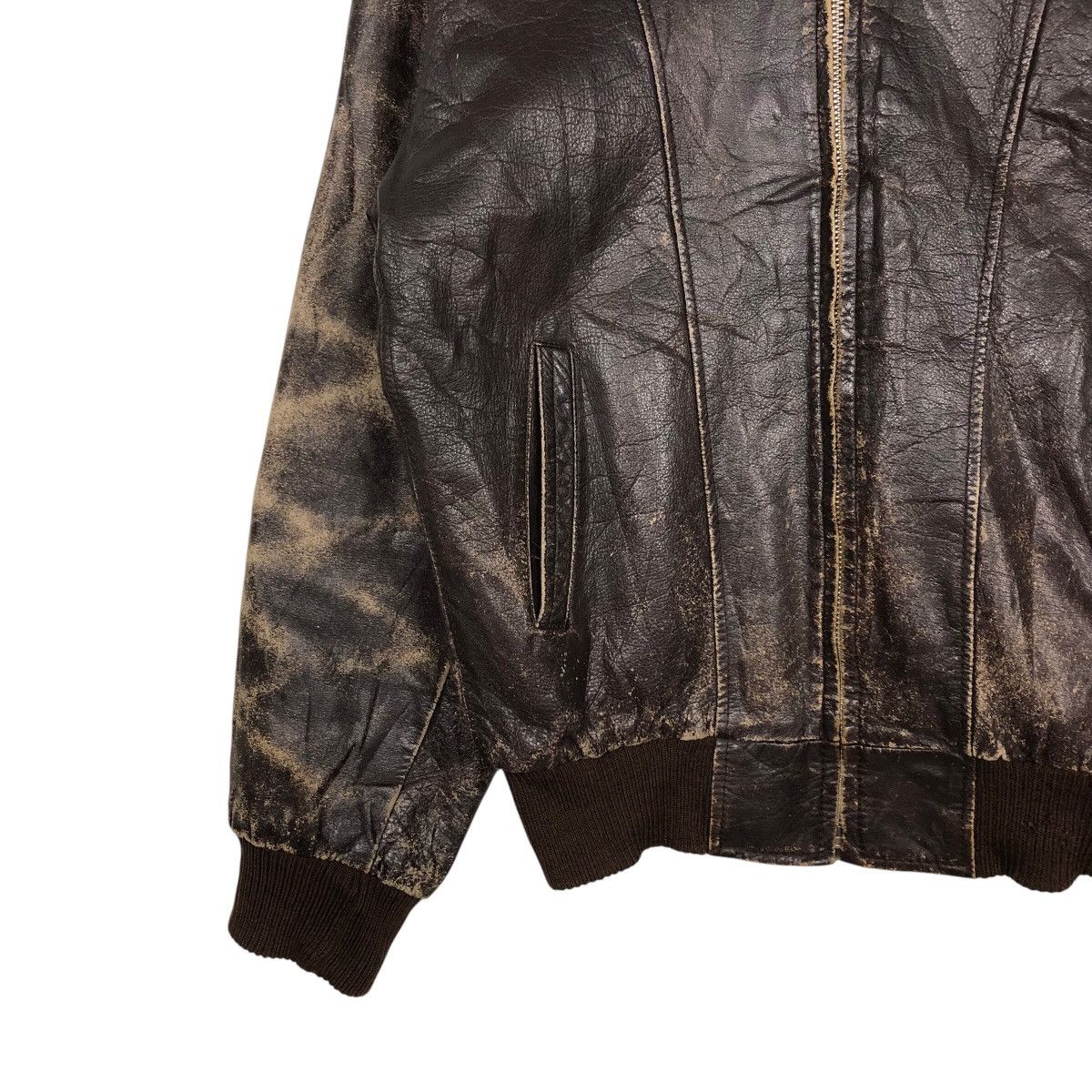 Japanese Brand 📌Vintage Genuine Leather Jacket Deluxe Japan Made Size US L / EU 52-54 / 3 - 6 Thumbnail