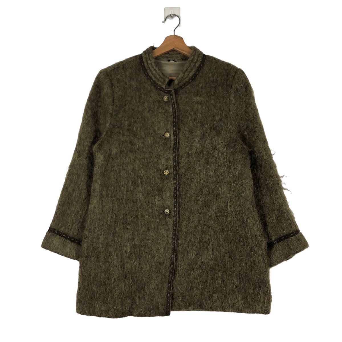Japanese Brand 🔥VINTAGE BUTTON JACKET MOHAIR WOOL ISSEY MIYAKE Size US M / EU 48-50 / 2 - 1 Thumbnail