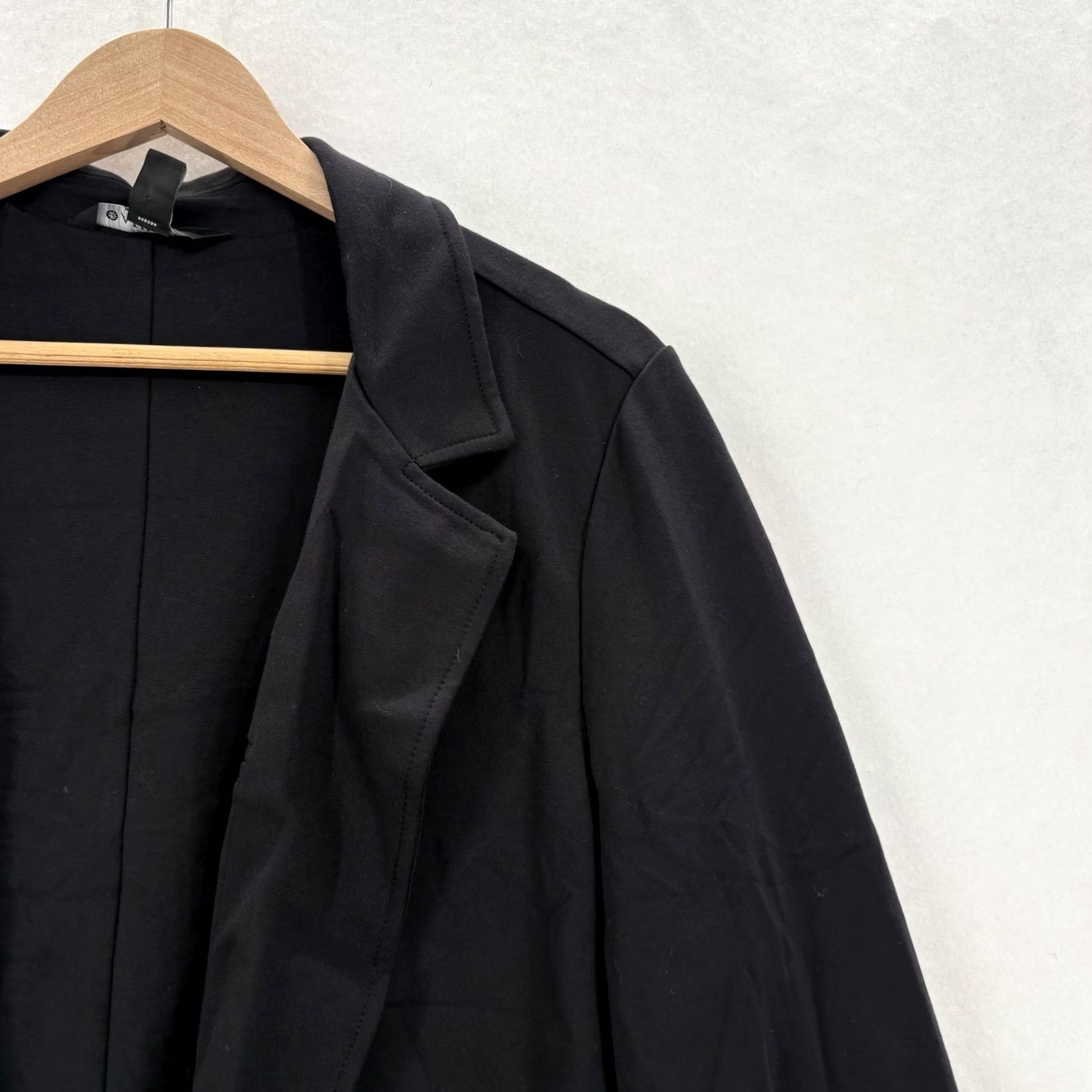 Athleta Athleta Blazer Womens 16 Black Knit Open Front Travel Business Casual Workwear Mid-Length Lyocell Knit Carded Overcoat Size XXL / US 16-18 / IT 52-54 - 2 Thumbnail