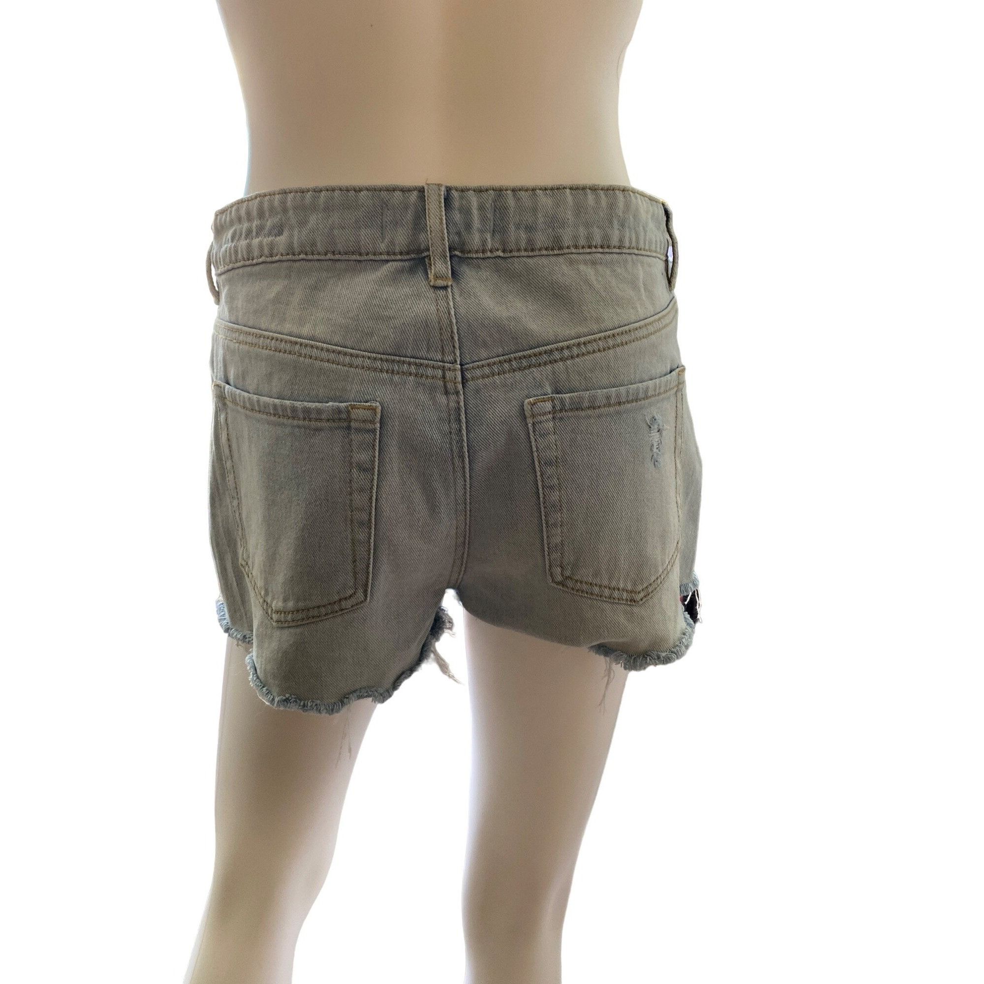 Pacsun Y2K PACSUN HIGH RISE ICON DENIM DISTRESSED SHORTS SZ 27 Size 27" / US 4 / IT 40 - 2 Thumbnail