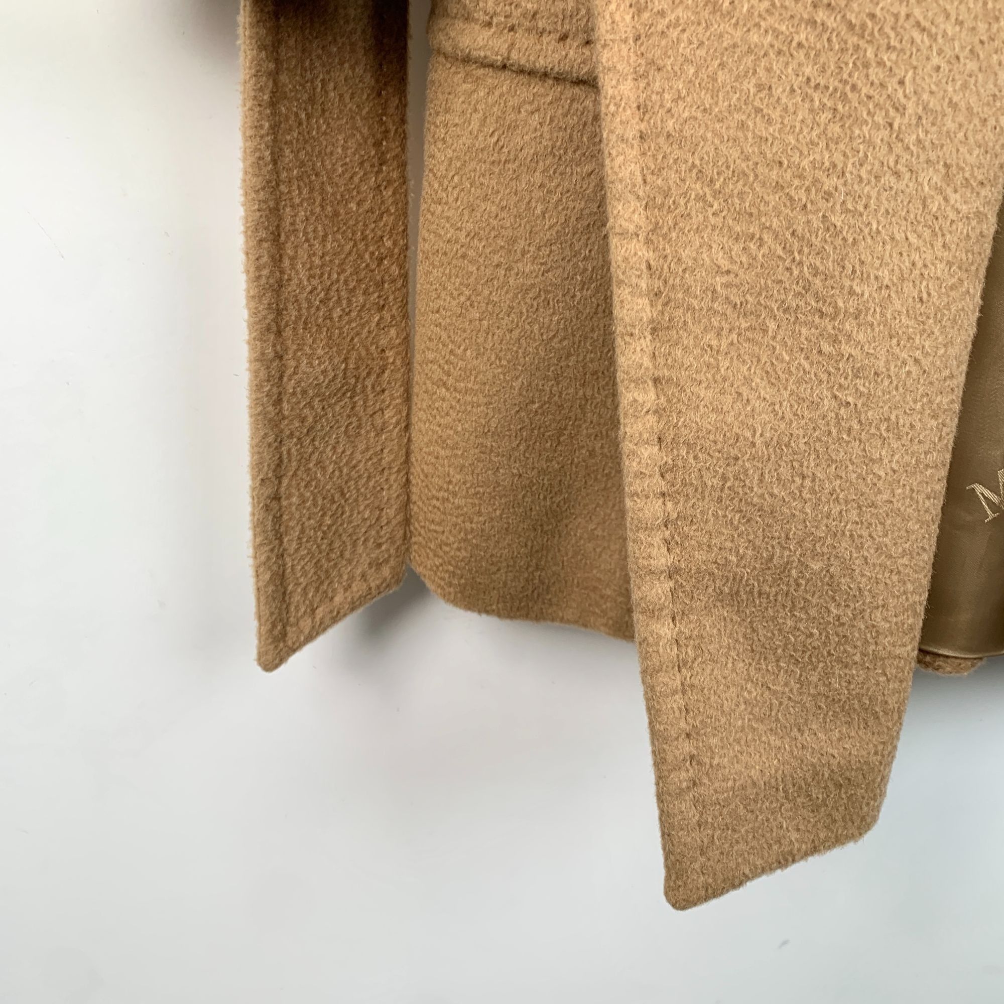Max Mara Max Mara Brown Camel Wool Hooded Belted Robe Coat Size S / US 4 / IT 40 - 6 Thumbnail