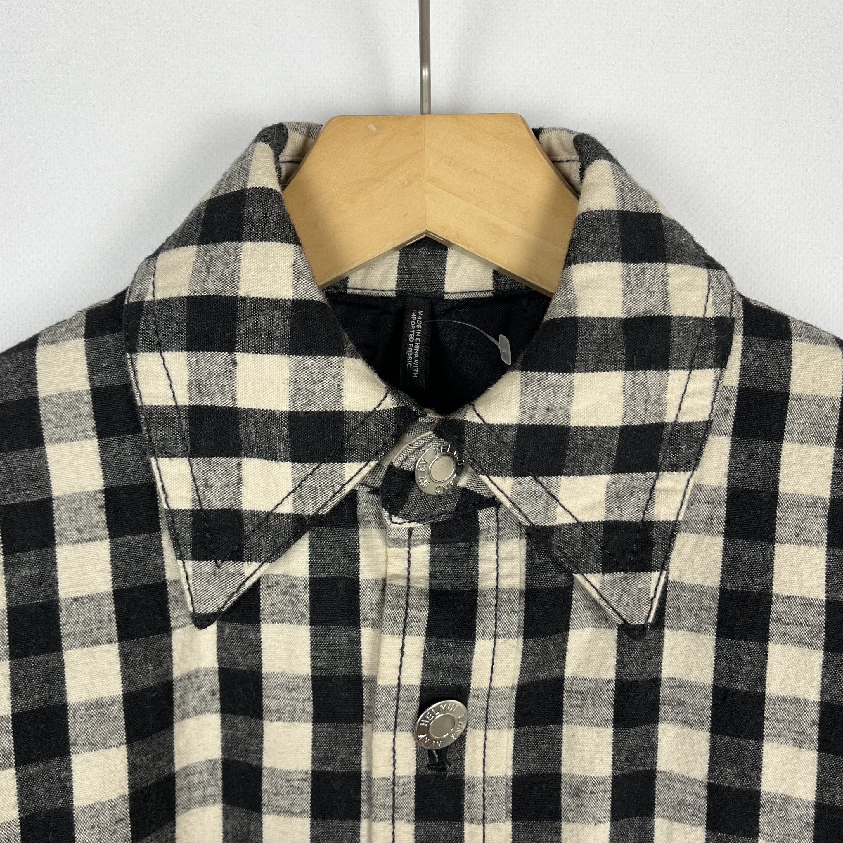Helmut Lang Helmut Lang Oversized Gingham Flannel Overshirt Jacket Size XS / US 0-2 / IT 36-38 - 10 Thumbnail