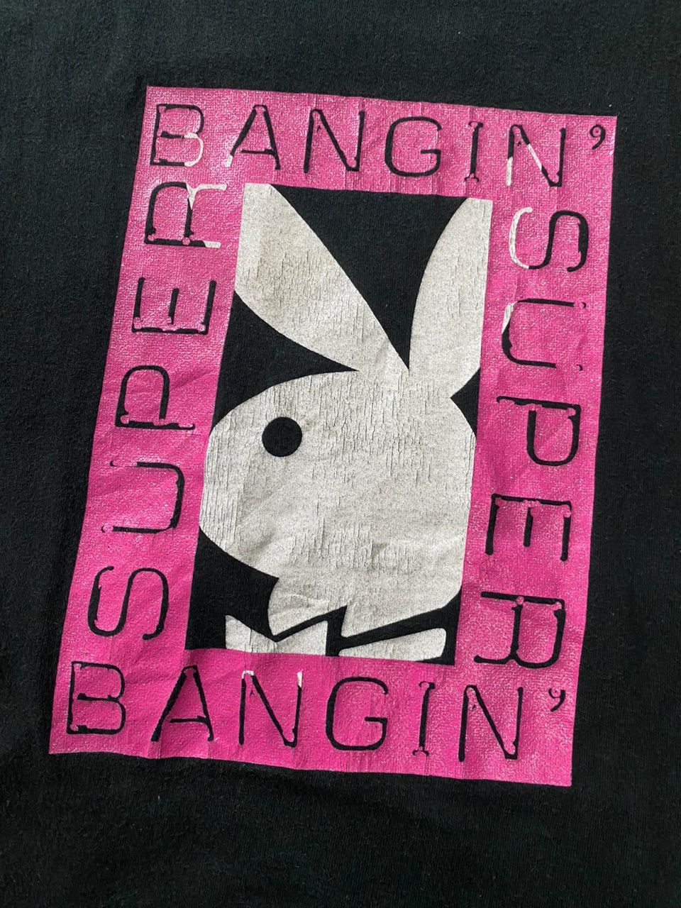 Playboy × Vintage Vintage Y2K Playboy 'Bangin' T-Shirt Size S / US 4 / IT 40 - 2 Thumbnail
