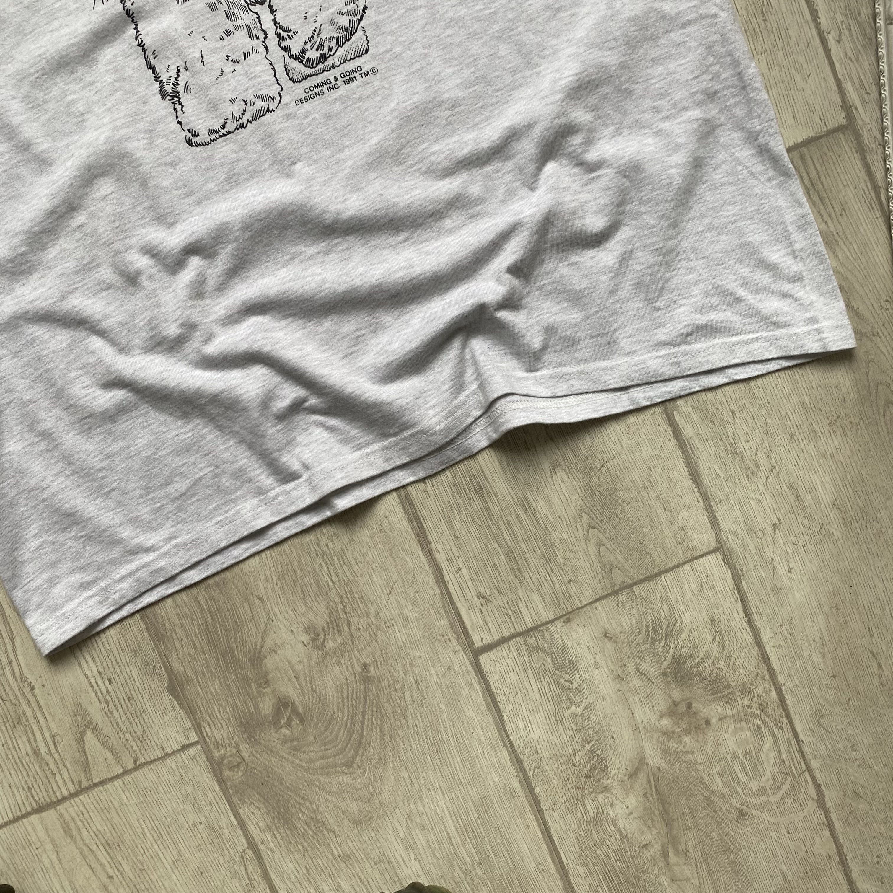 Hanes 🐾 Vintage 1991 Dog logo tee Hanes Puppy Wolf Bob Harrison Size US XL / EU 56 / 4 - 4 Thumbnail