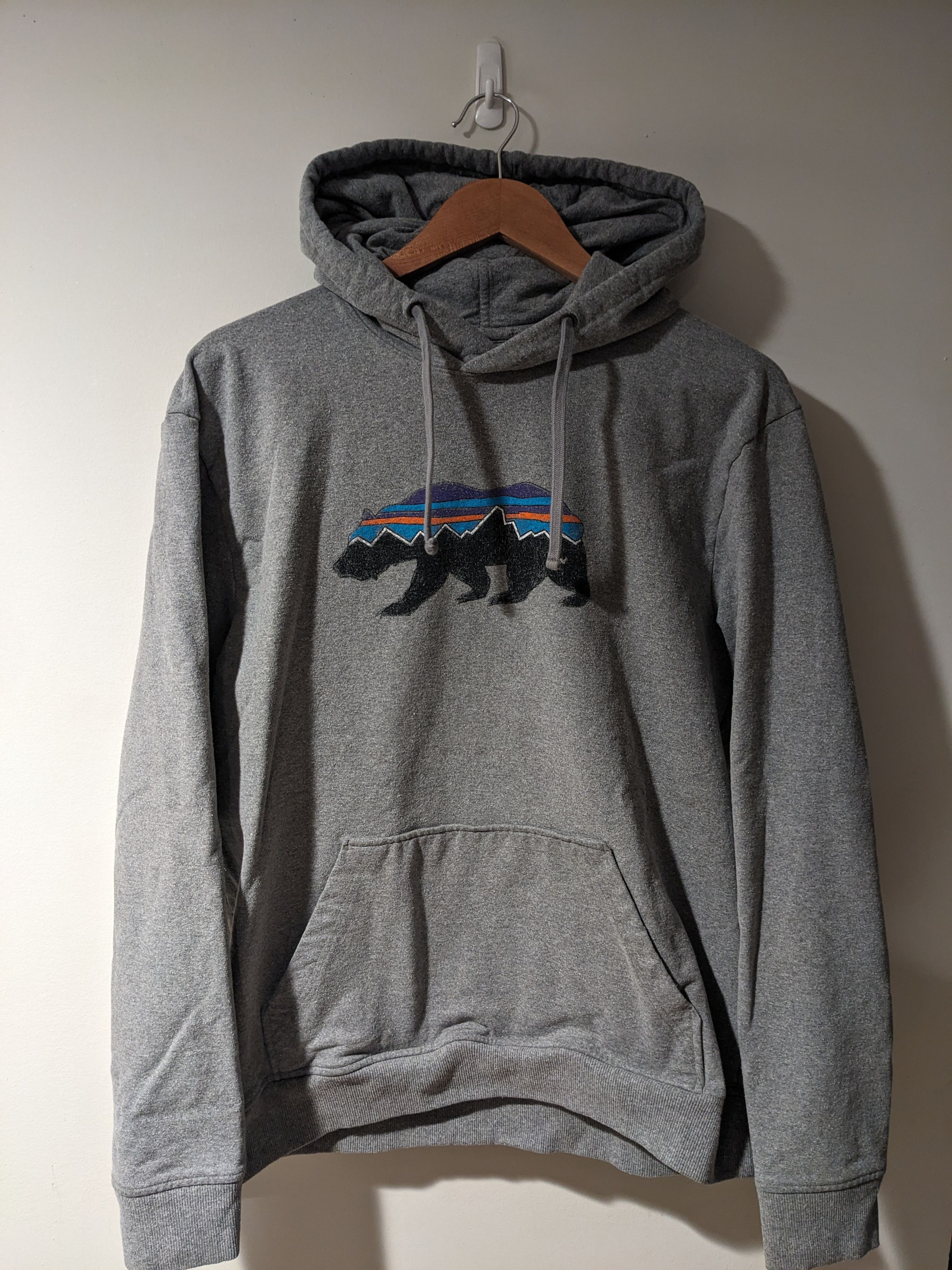 Designer × Patagonia Patagonia Bear Logo Regular Fit Gray Large Uprisal Hoody Size US L / EU 52-54 / 3 - 1 Thumbnail