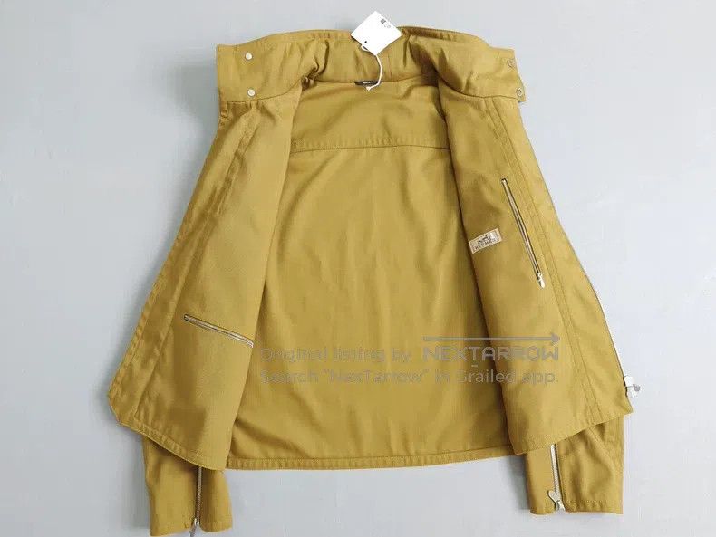 Hermes Hermes Men's stand collar jacket, ginger yellow, hidden ho Size US M / EU 48-50 / 2 - 7 Thumbnail