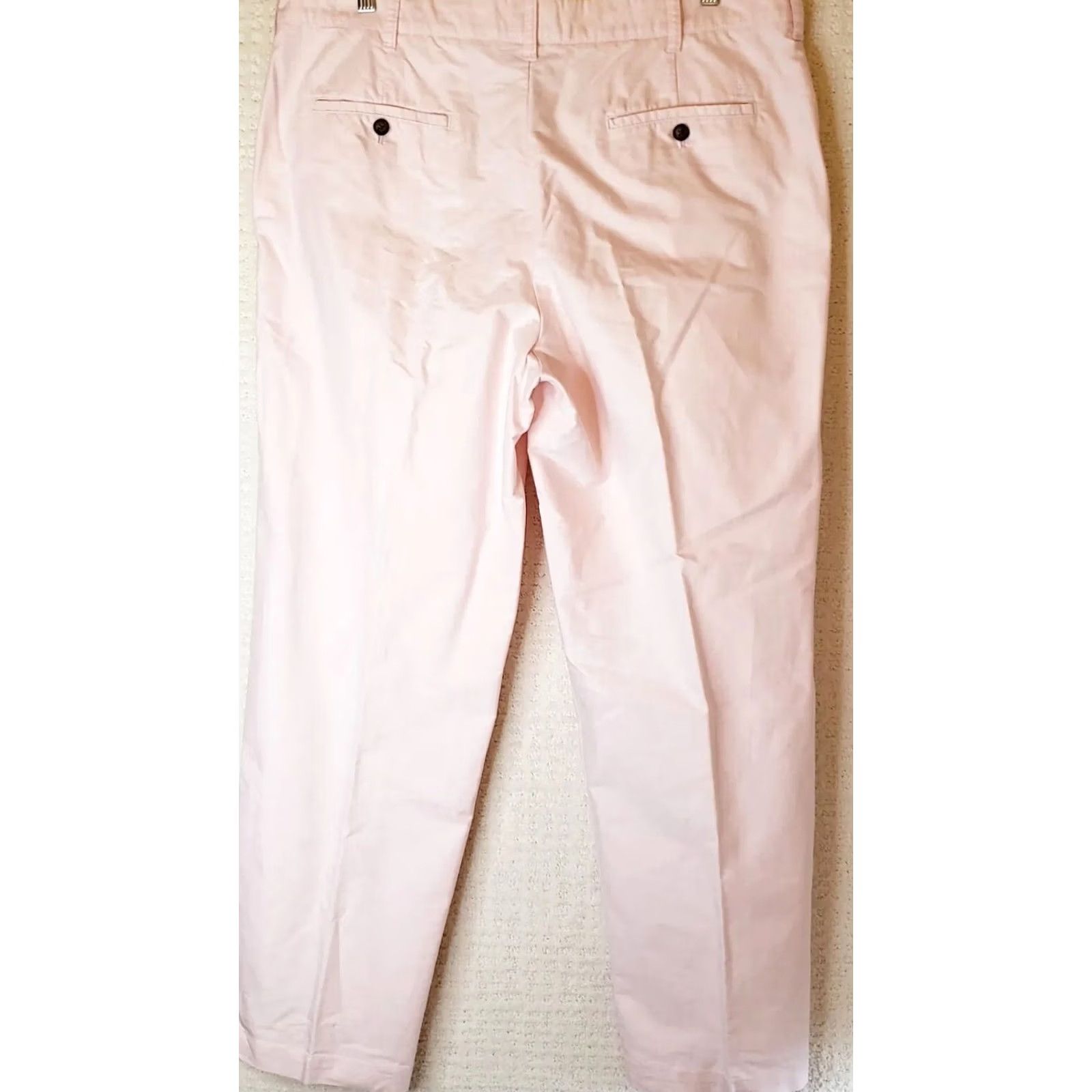 Izod IZOD Pants Chino Men 38x32 Pink Regular Cotton Zip Pockets Flat Front Straight Size US 38 / EU 54 - 7 Thumbnail