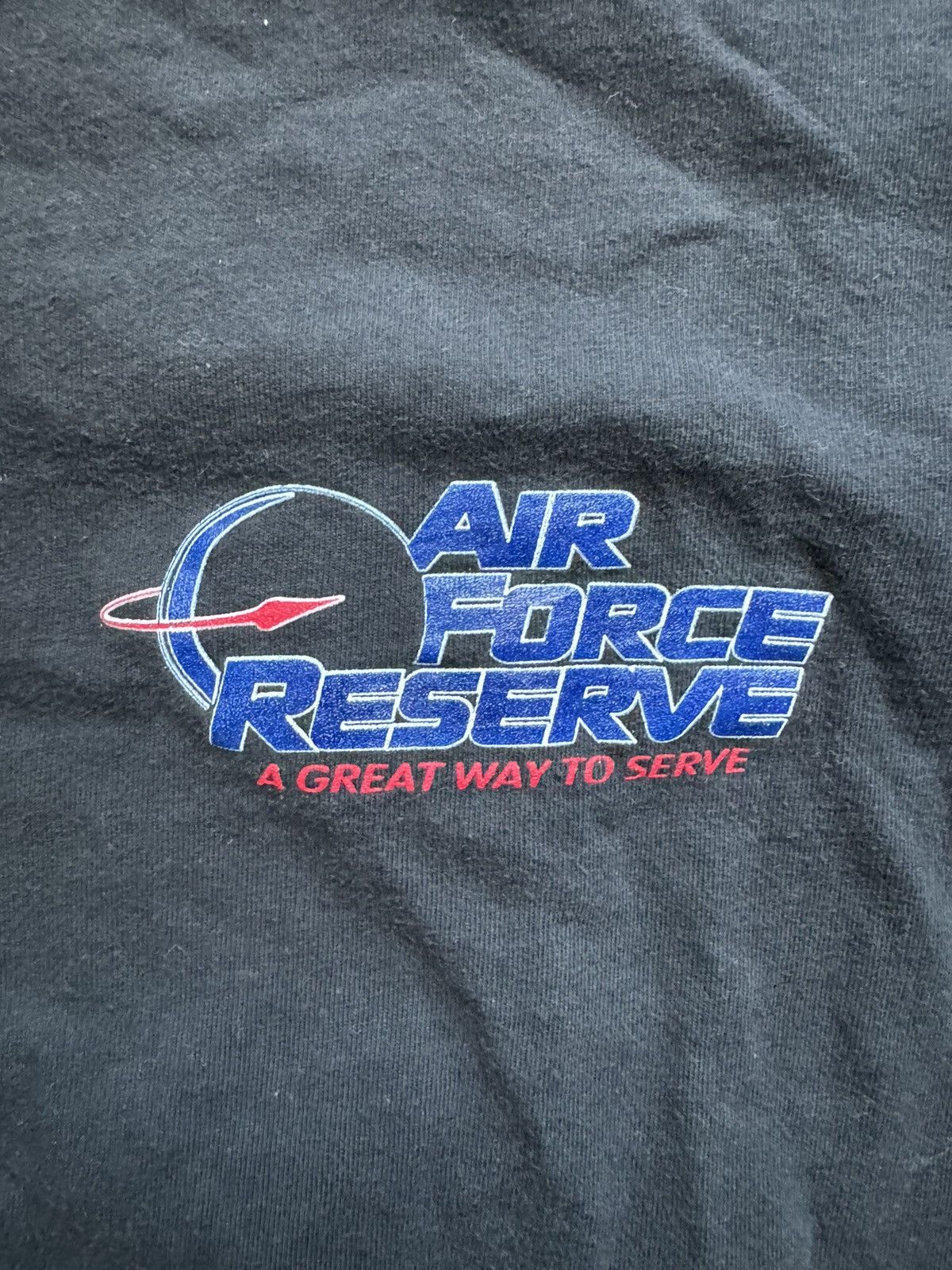 Hanes Hanes Beefy Single Stitch Air Force Reserve Shirt Size US XL / EU 56 / 4 - 3 Thumbnail