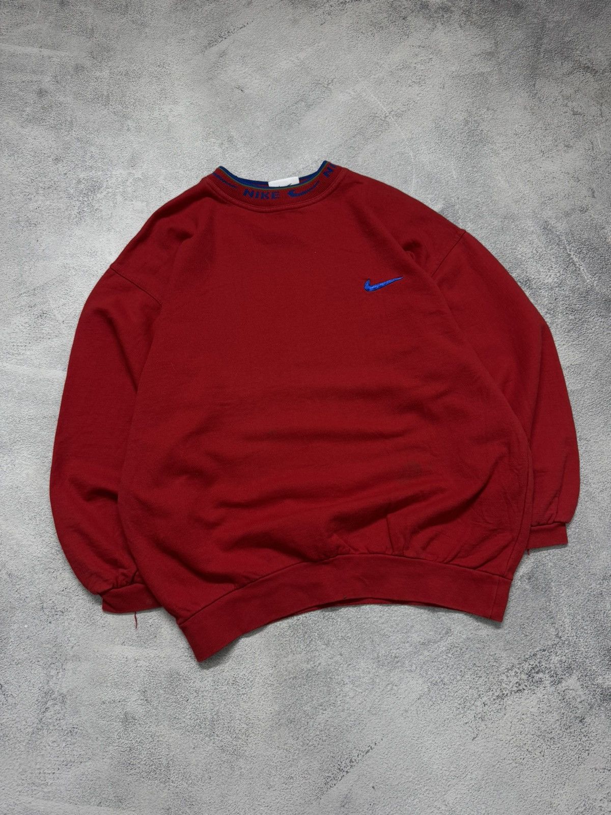 Nike Vintage Y2K Nike Mini Swoosh Sweatshirt 00’s Size XL / US 12-14 / IT 48-50 - 3 Thumbnail