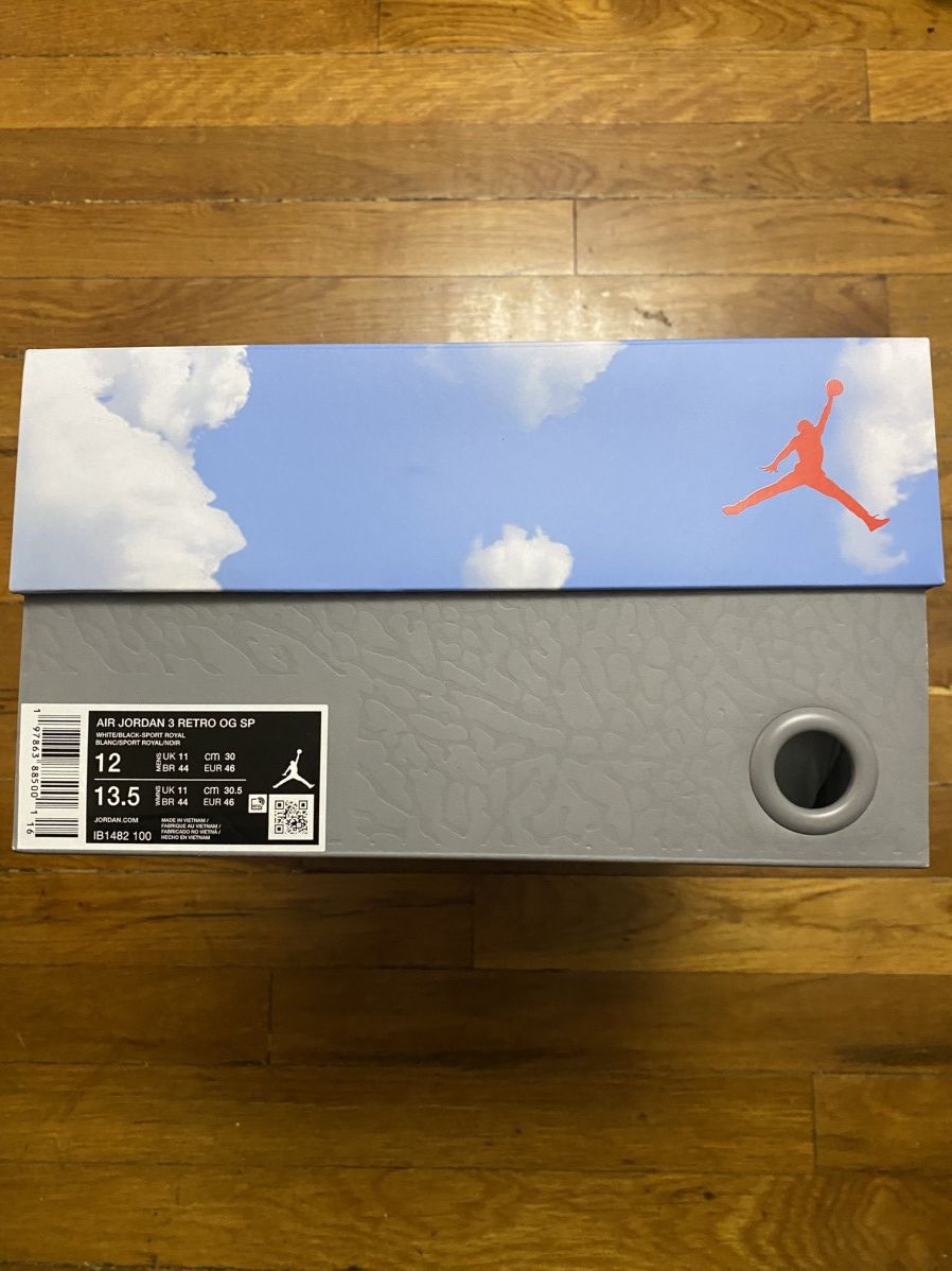 Jordan Brand × Nike Size 12 - Jordan 3 Retro Seoul 2.0 Cream Red Blue Men’s Size US 12 / EU 45 - 10 Thumbnail