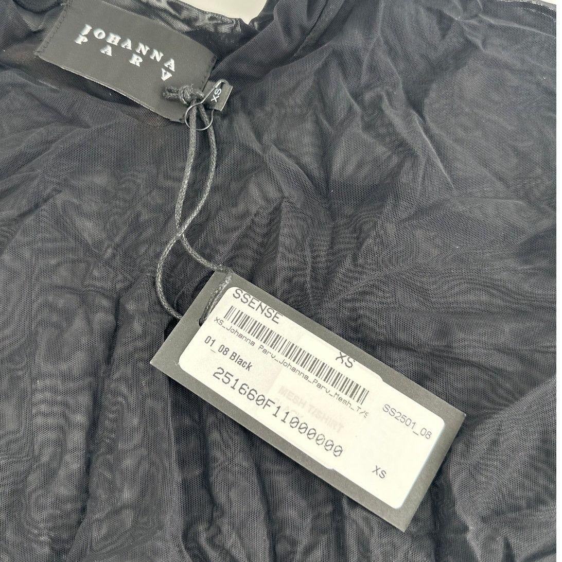 SSENSE Johanna Parv SSENSE Black Sheer Stretch Nylon Mesh Top XS Size XS / US 0-2 / IT 36-38 - 5 Thumbnail