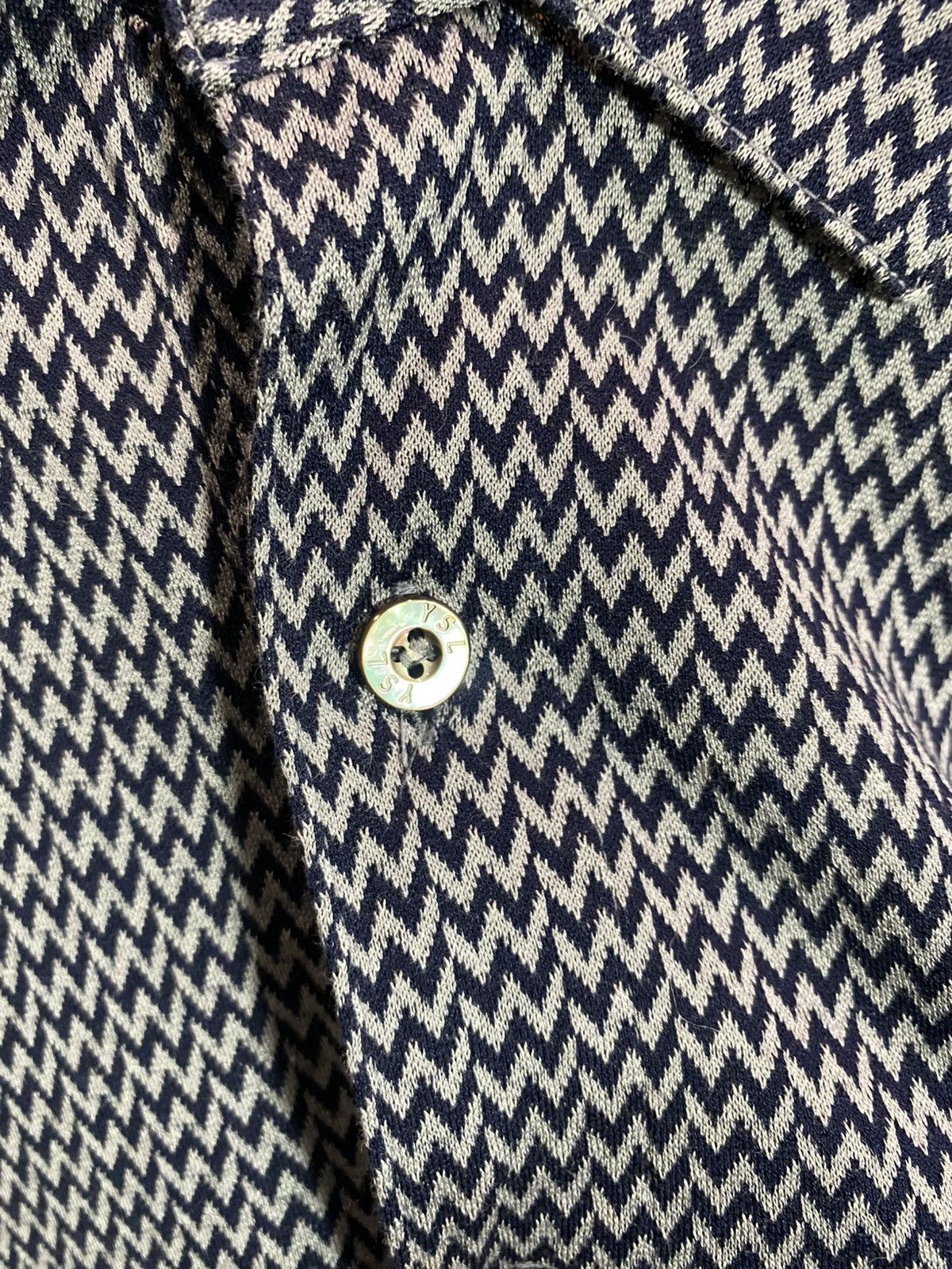 Yves Saint Laurent Yves Saint Laurent Polo Monogram LS Size US XL / EU 56 / 4 - 6 Thumbnail