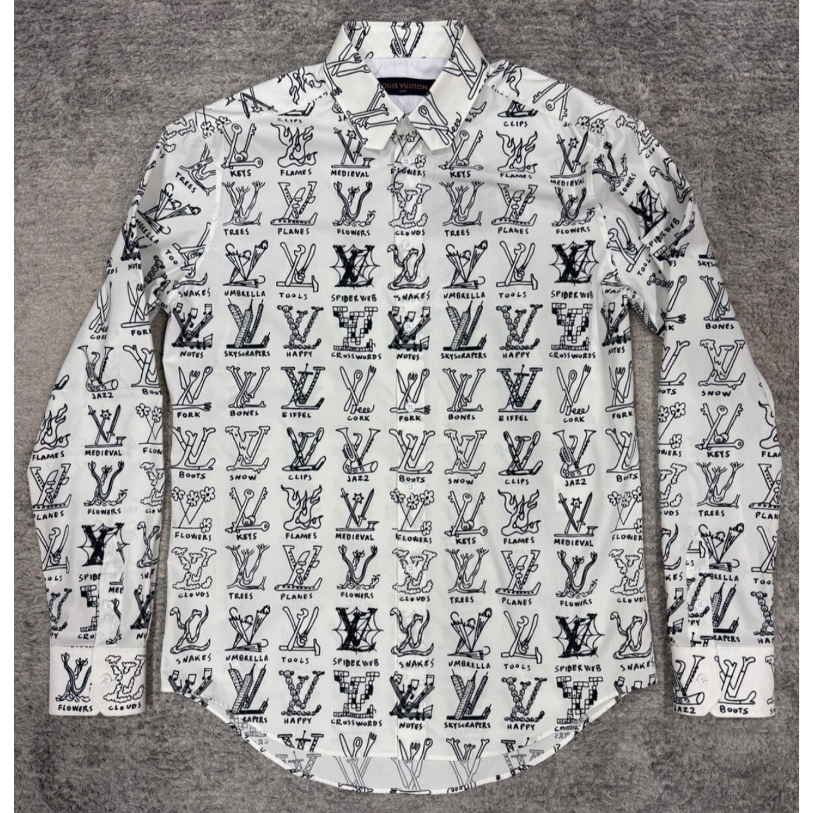 Louis Vuitton Louis Vuitton Placed Graphic Regular Long Sleeve Monogram Size US M / EU 48-50 / 2 - 2 Thumbnail