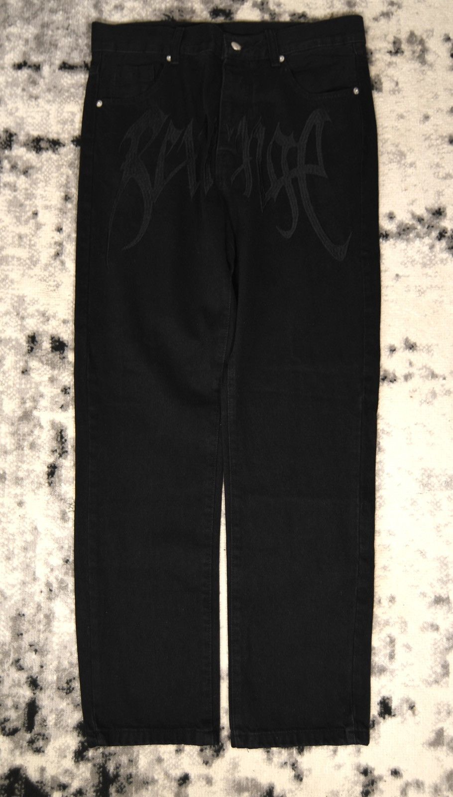 Revenge Y2K Revenge Embroidery Front Logo Denim Jeans Size US 32 / EU 48 - 1 Thumbnail