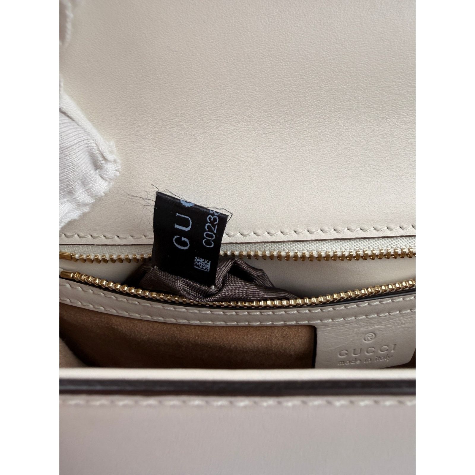 Gucci GUCCI Sylvie Embroidered Floral Shoulder Bag in White Size ONE SIZE - 11 Thumbnail