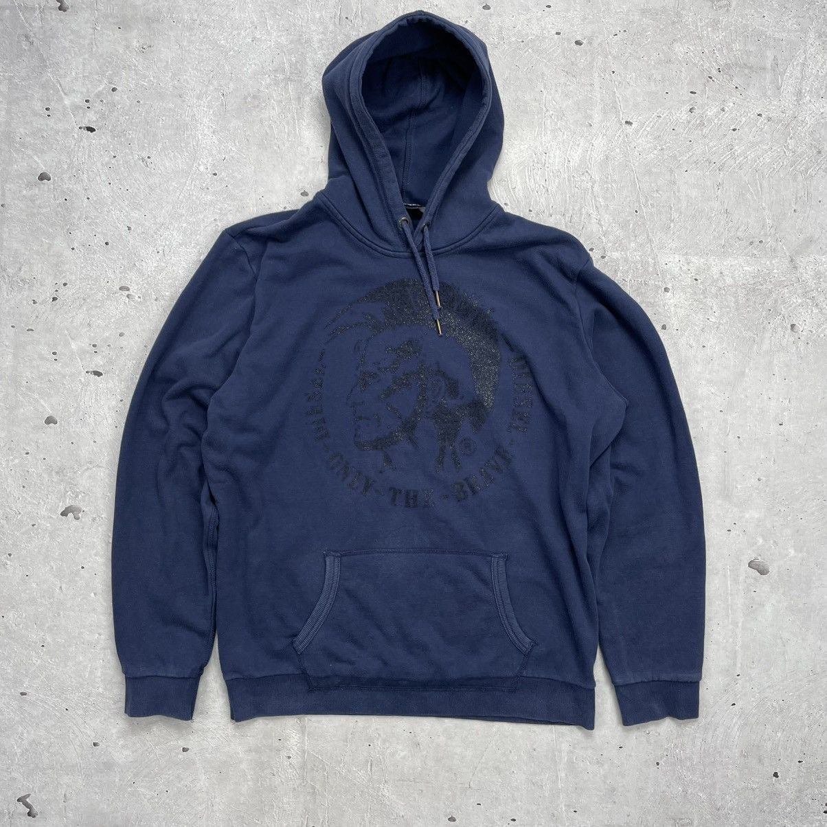 Diesel × Vintage Vintage diesel Hoodie big logo y2k Japanese style sz XL Size US XL / EU 56 / 4 - 1 Thumbnail