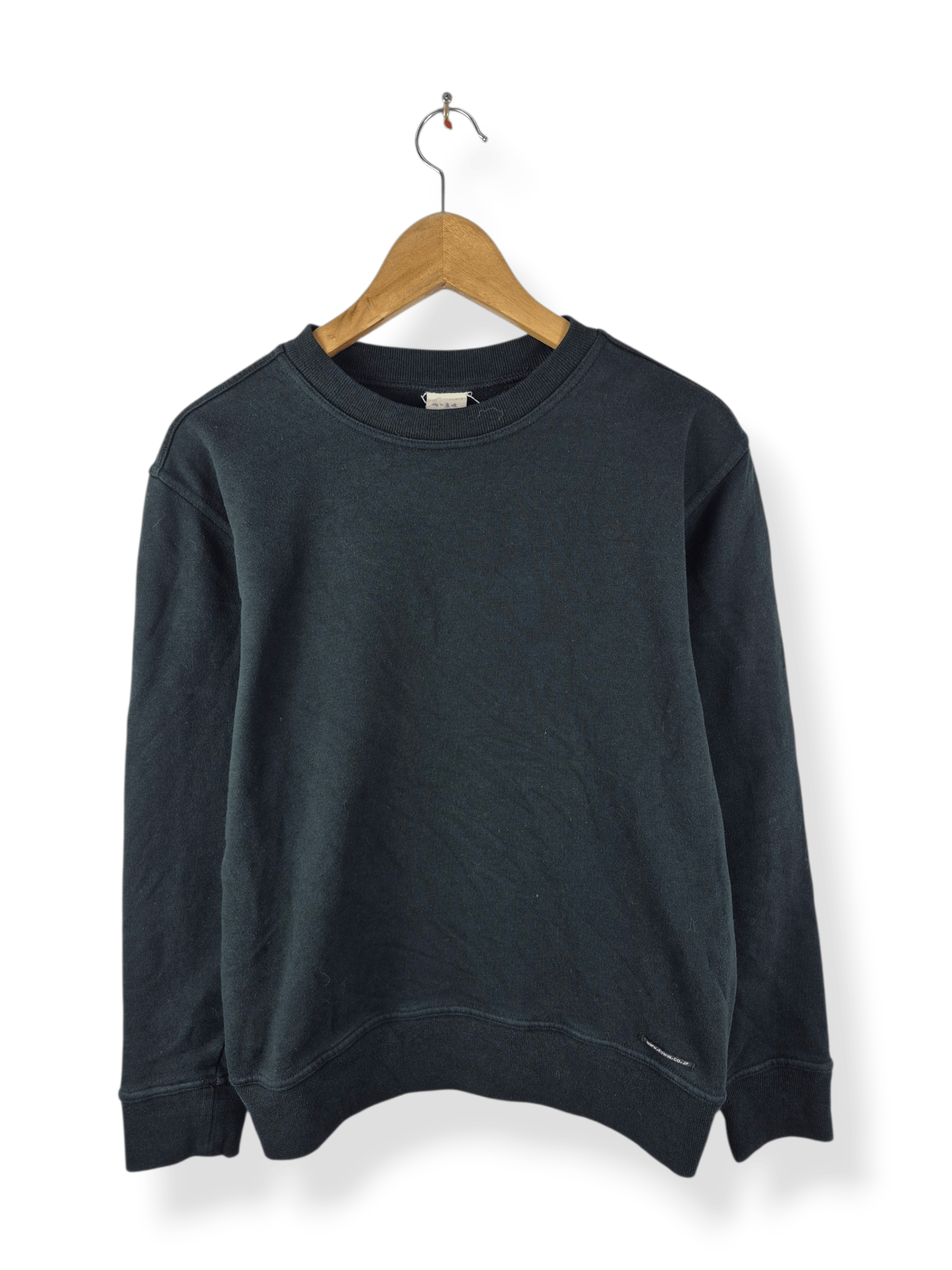 Edwin 🔥 Edwin Simple Plain Black Sweatshirt Jumper Minimalist Size US M / EU 48-50 / 2 - 1 Thumbnail