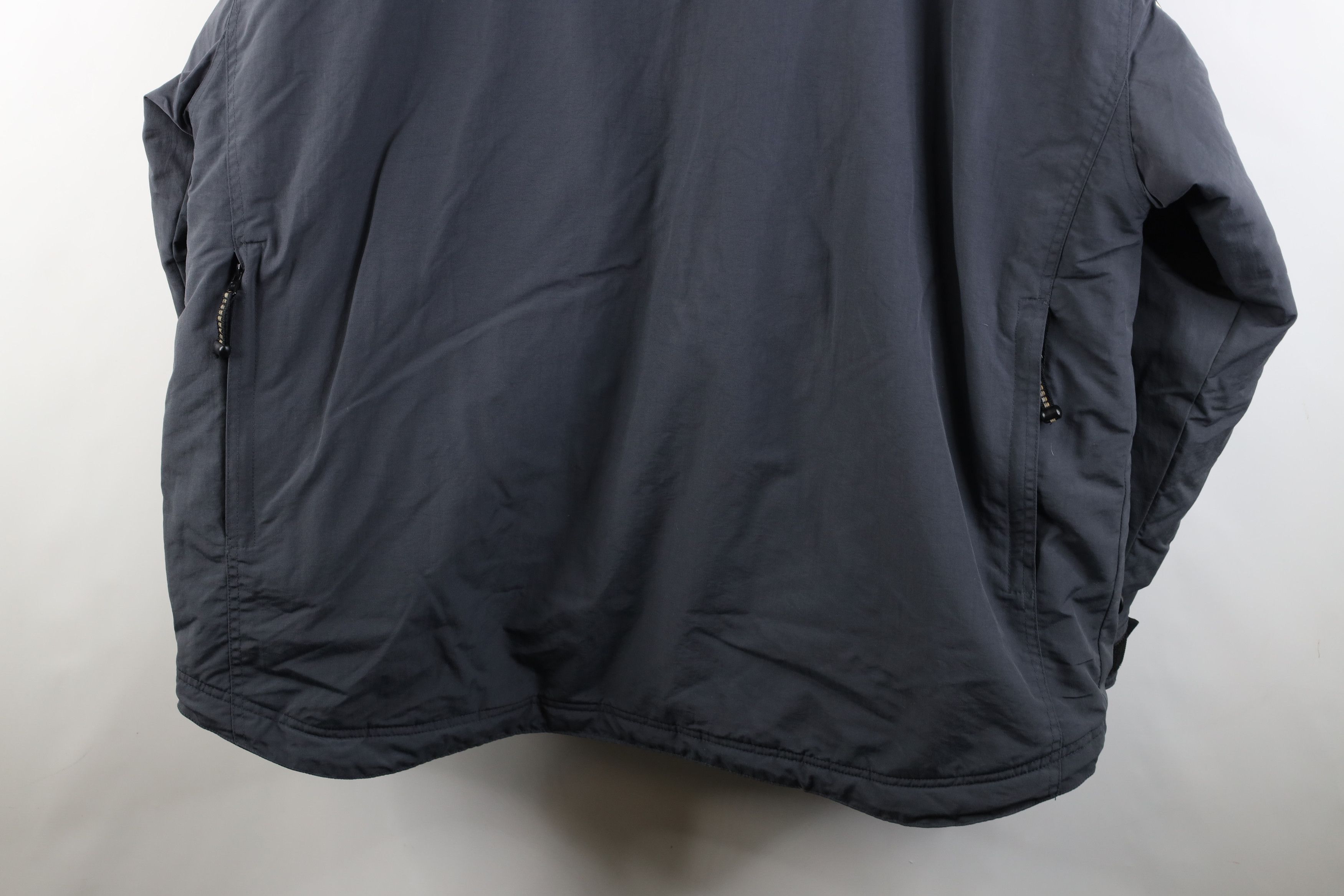 Gap Vintage 90s Gap Pile Fleece Lined Hooded Parka Jacket Gray Size US XXL / EU 58 / 5 - 17 Thumbnail