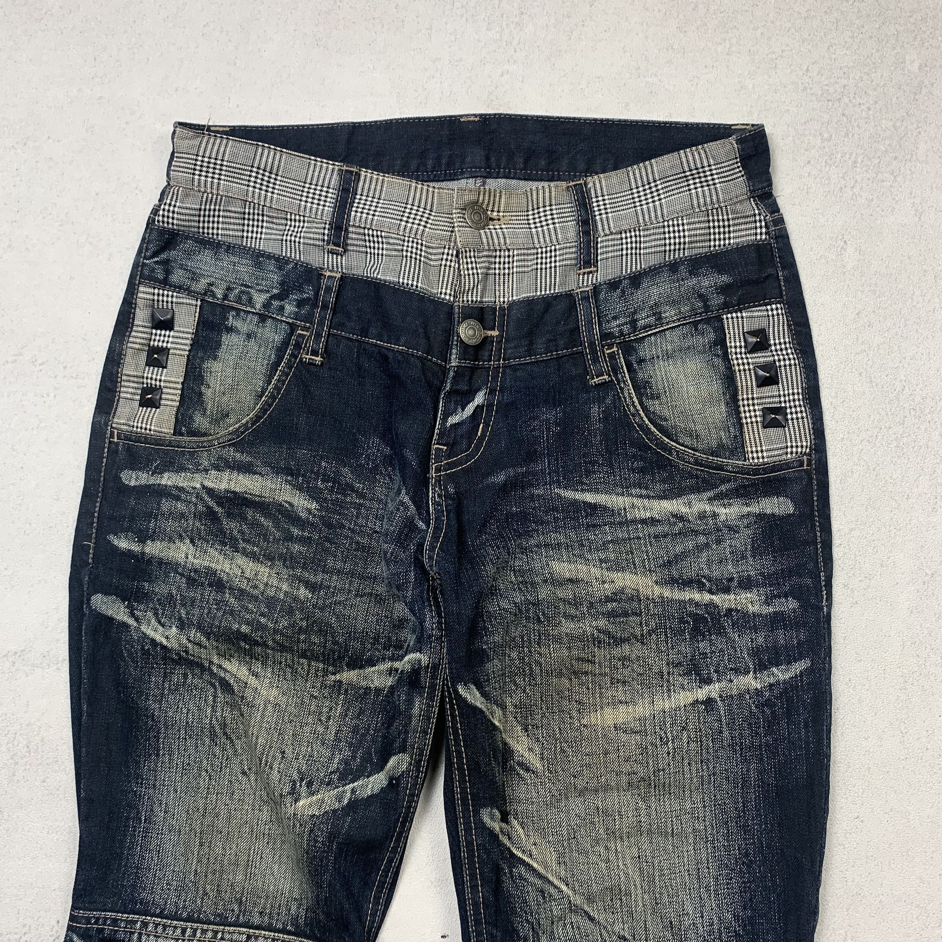 PPFM PPFM Double Waist Denim Japanese Brand Poem Size US 31 - 5 Thumbnail