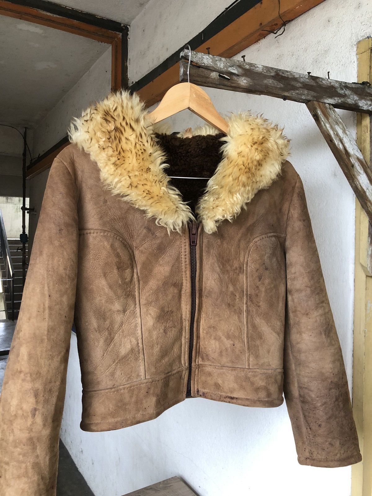 Leather Vintage Homestead Hand Made B3 Shearling Leather Jacket Size XL / US 12-14 / IT 48-50 - 3 Thumbnail