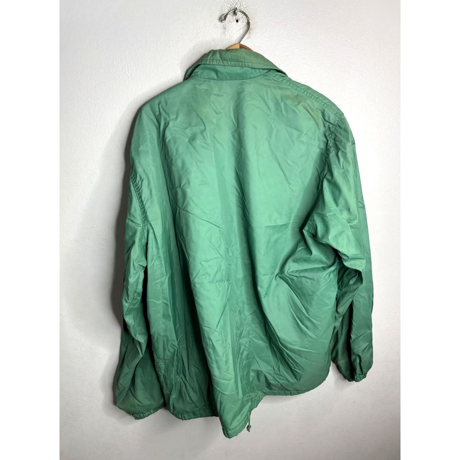 Coach VINTAGE West Wind Jacket Mens L Green Embroidered Coach Snap Button Lined 90s Size US L / EU 52-54 / 3 - 7 Thumbnail
