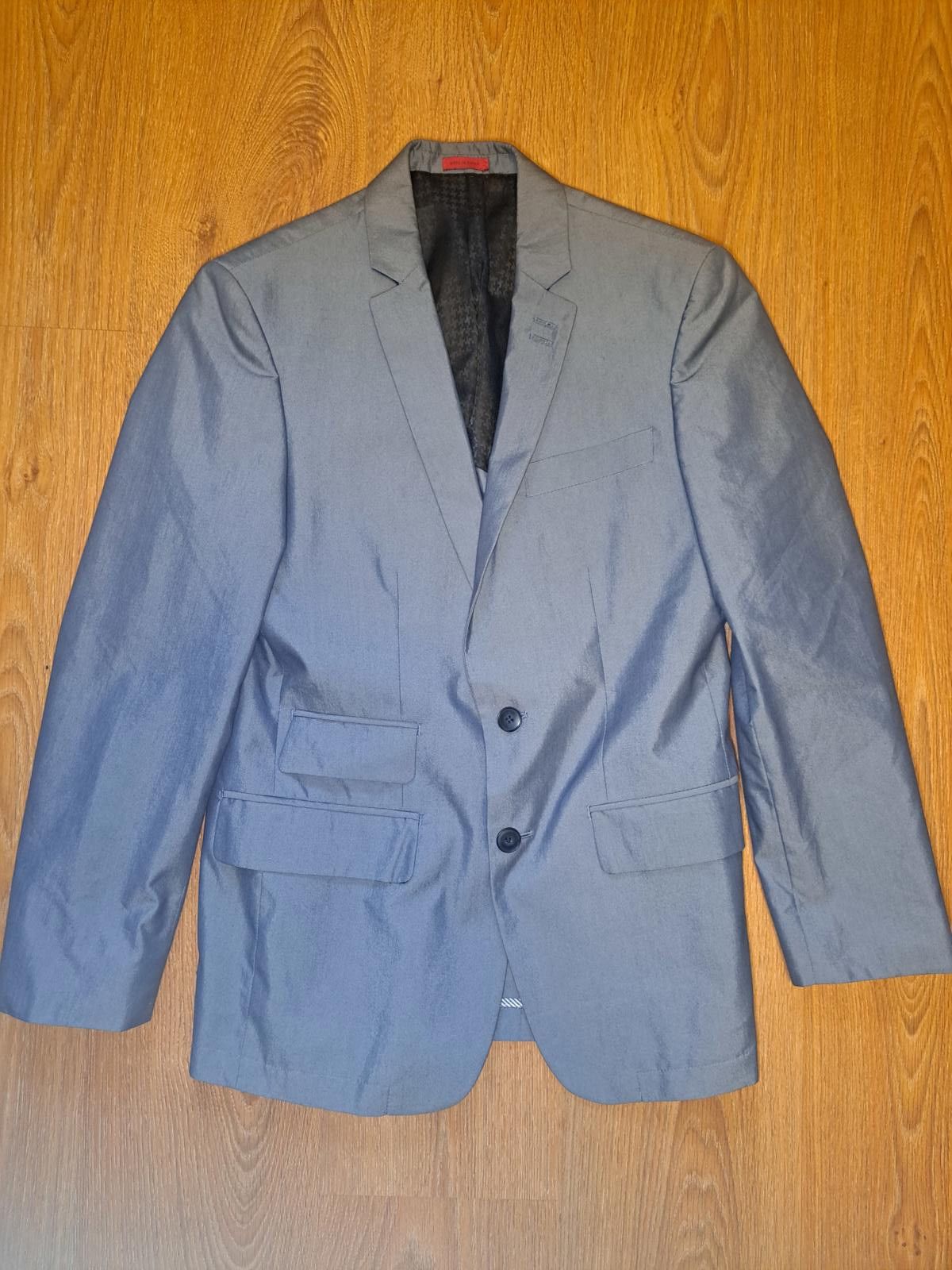 John Varvatos John Varvatos Sport Coat Mens 36R Silver Gray Cotton Blend Size 36R - 1 Thumbnail