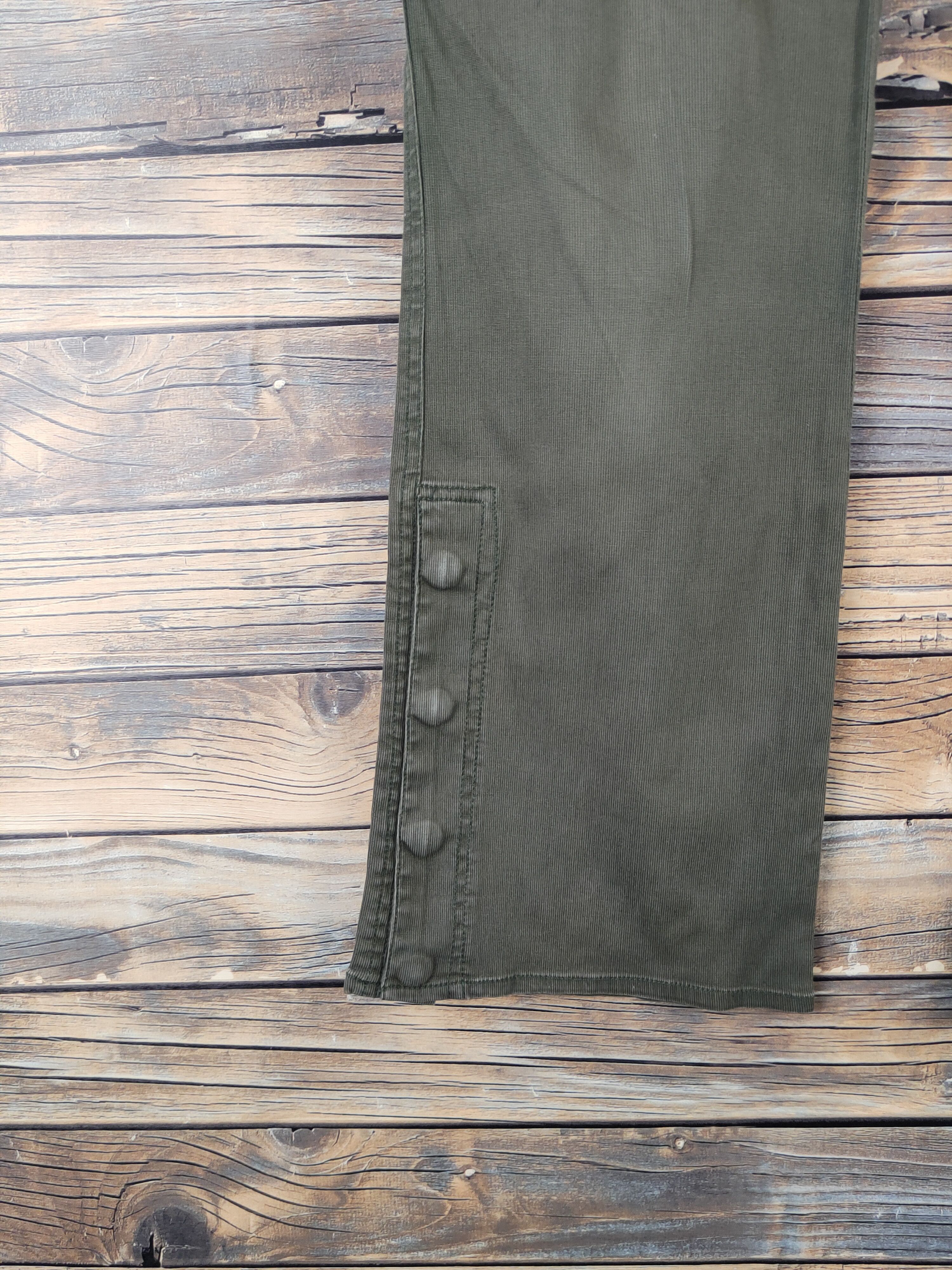 Japanese Brand DL Dear Bros Olive Multipocket Tactical Cargo Pants #1504 Size 30" / US 8 / IT 44 - 4 Thumbnail