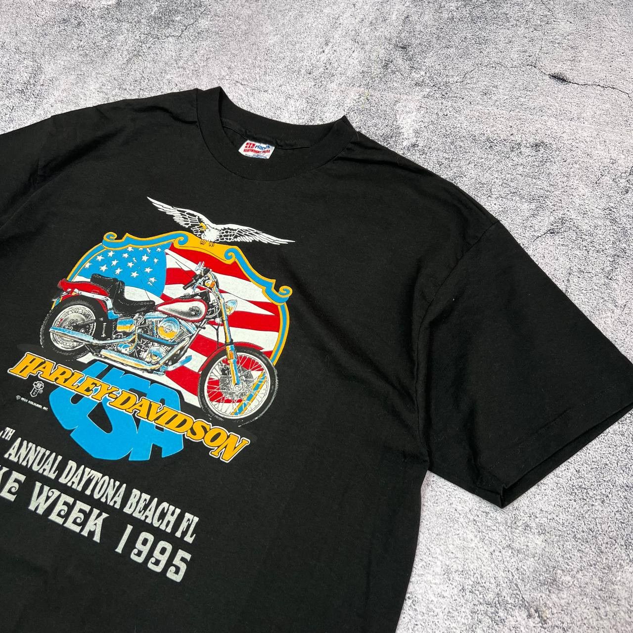 Harley Davidson × Vintage Harley-Davidson Vintage 90s Daytona Beach 1995 T-Shirt XL Size US XL / EU 56 / 4 - 2 Thumbnail