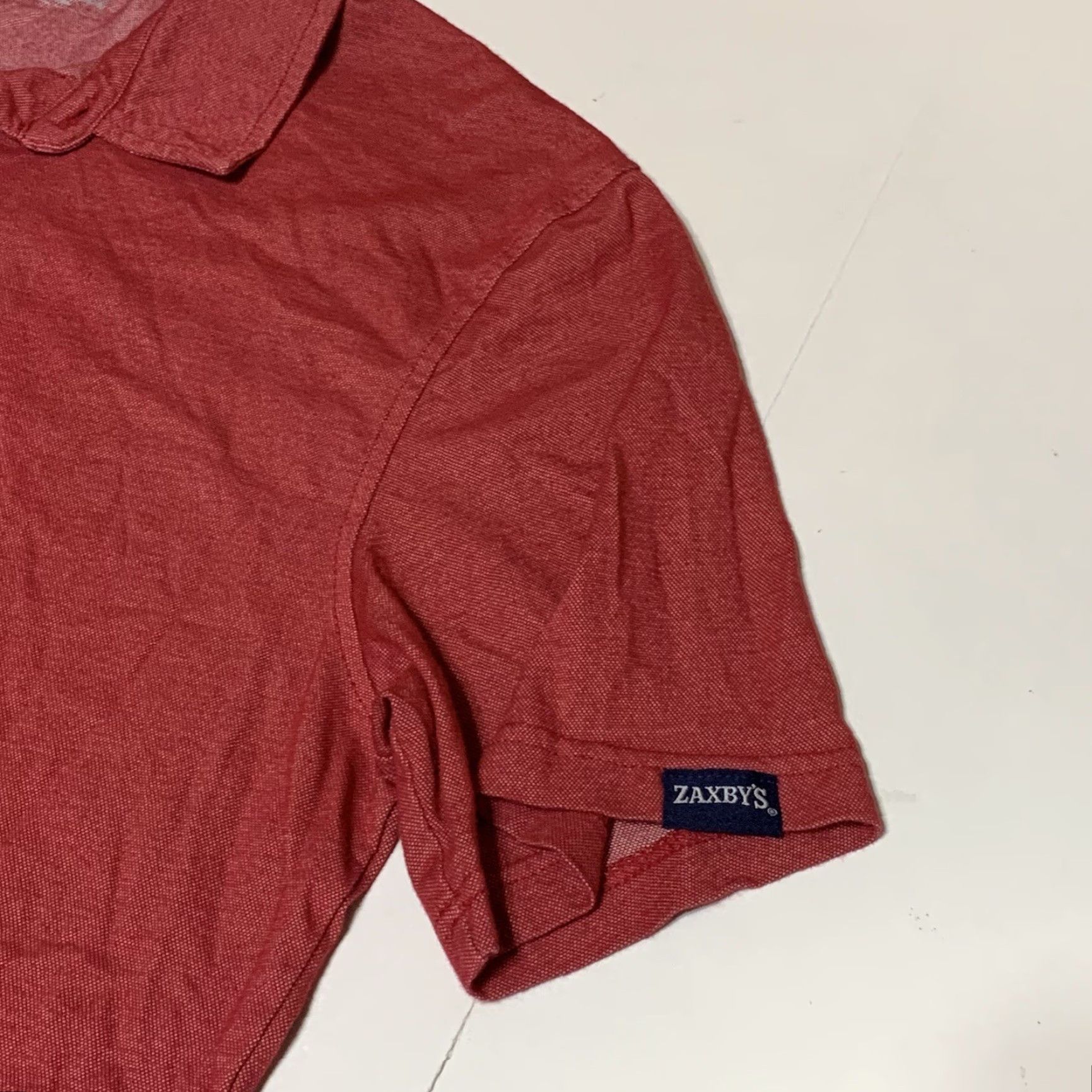 Vintage VINTAGE Zaxby's Polo Uniform Red Short Sleeve Shirt Mens Large Size US L / EU 52-54 / 3 - 4 Thumbnail