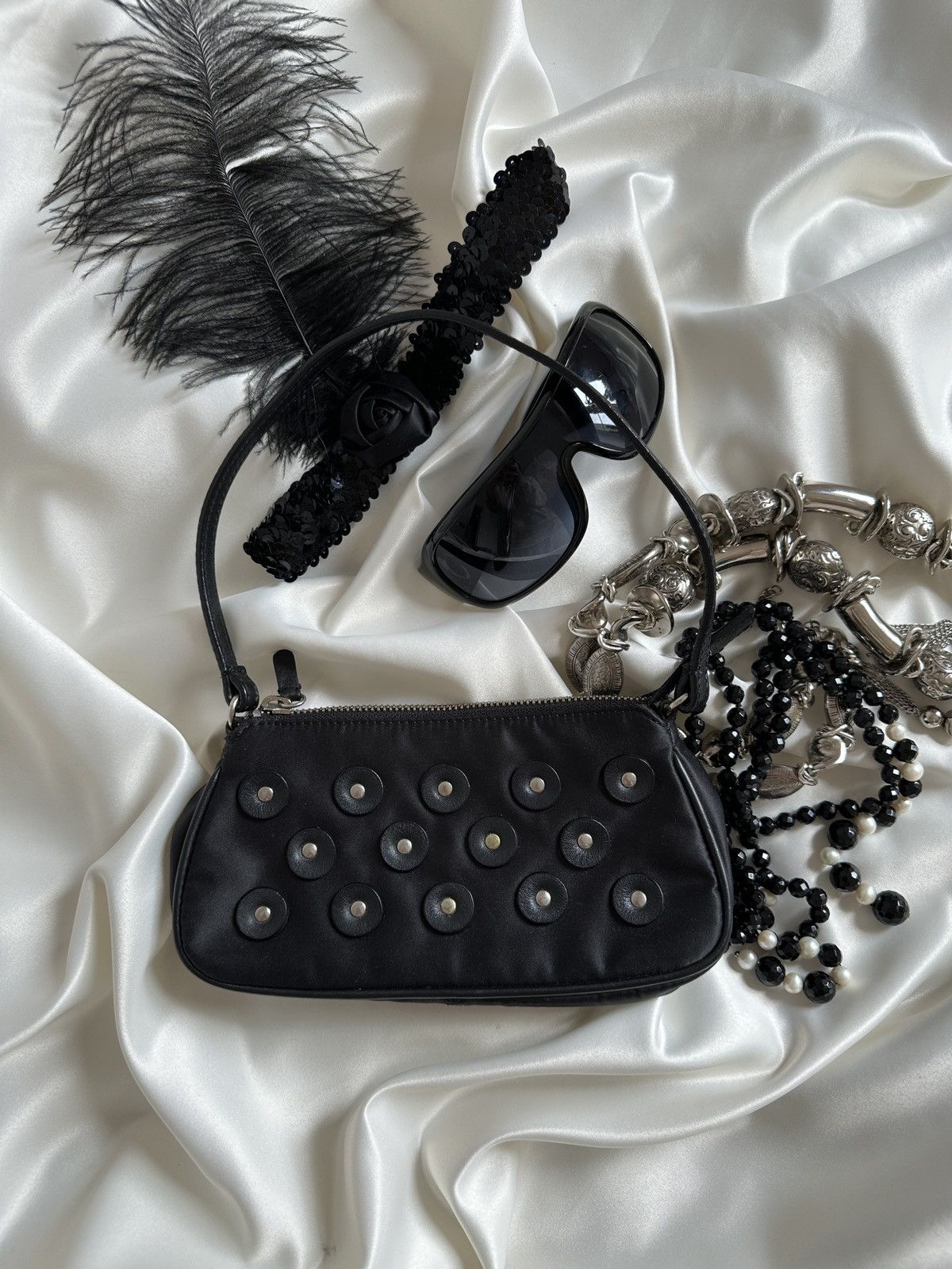 Vintage Vintage black cocktail mini shoulder bag Size ONE SIZE - 1 Thumbnail
