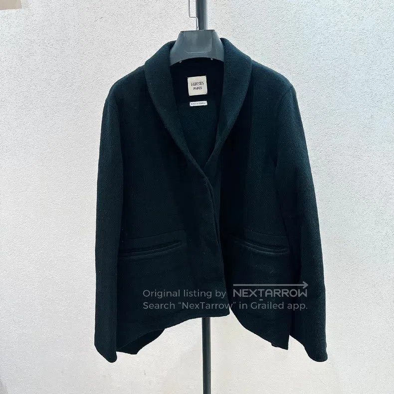 Hermes Hermes Black Cashmere Blazer Jacket Size 42R - 1 Thumbnail