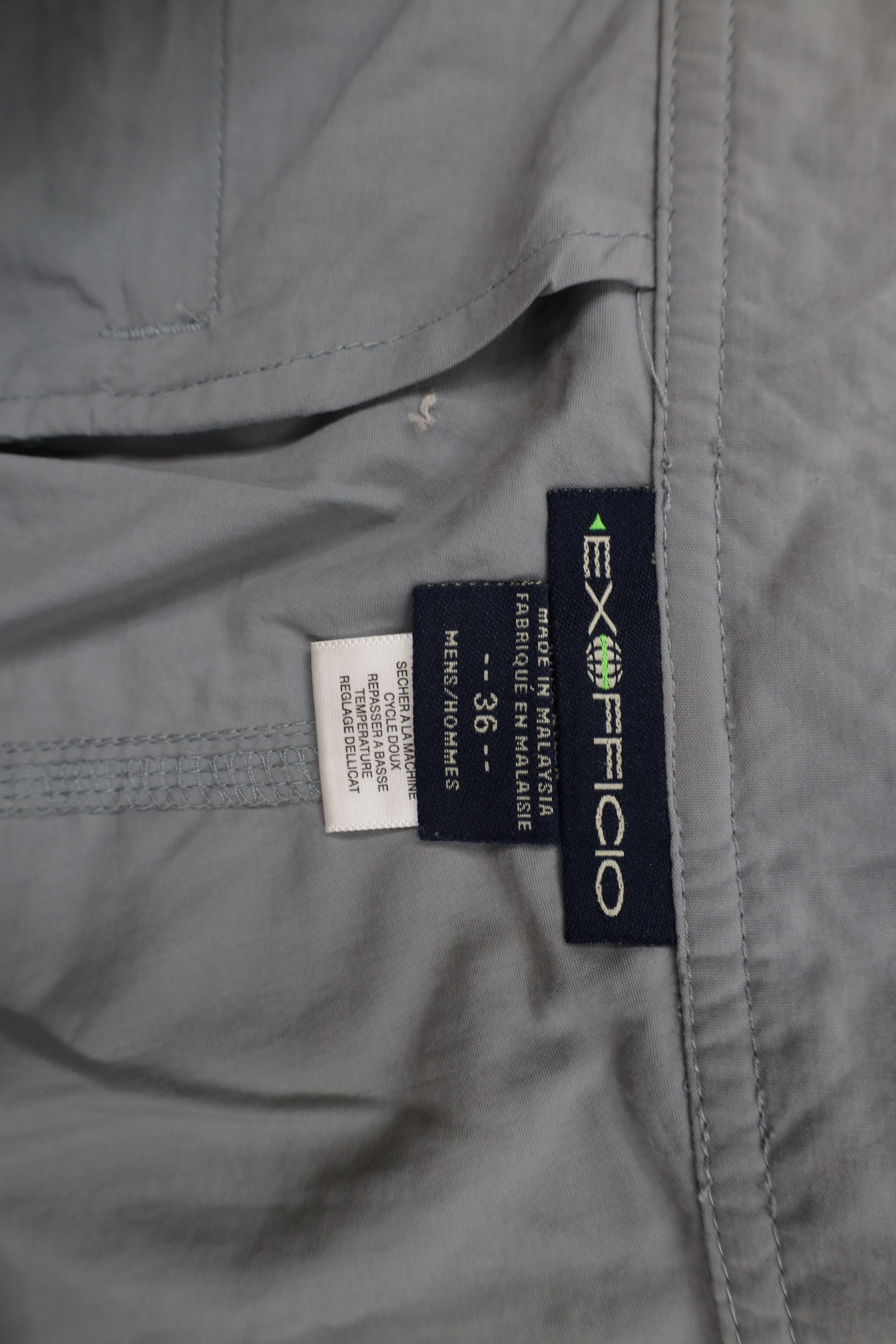ExOfficio × Vintage Vintage ExOfficio Hiking Trail Cargo Shorts Gray Nylon Size US 36 / EU 52 - 6 Thumbnail