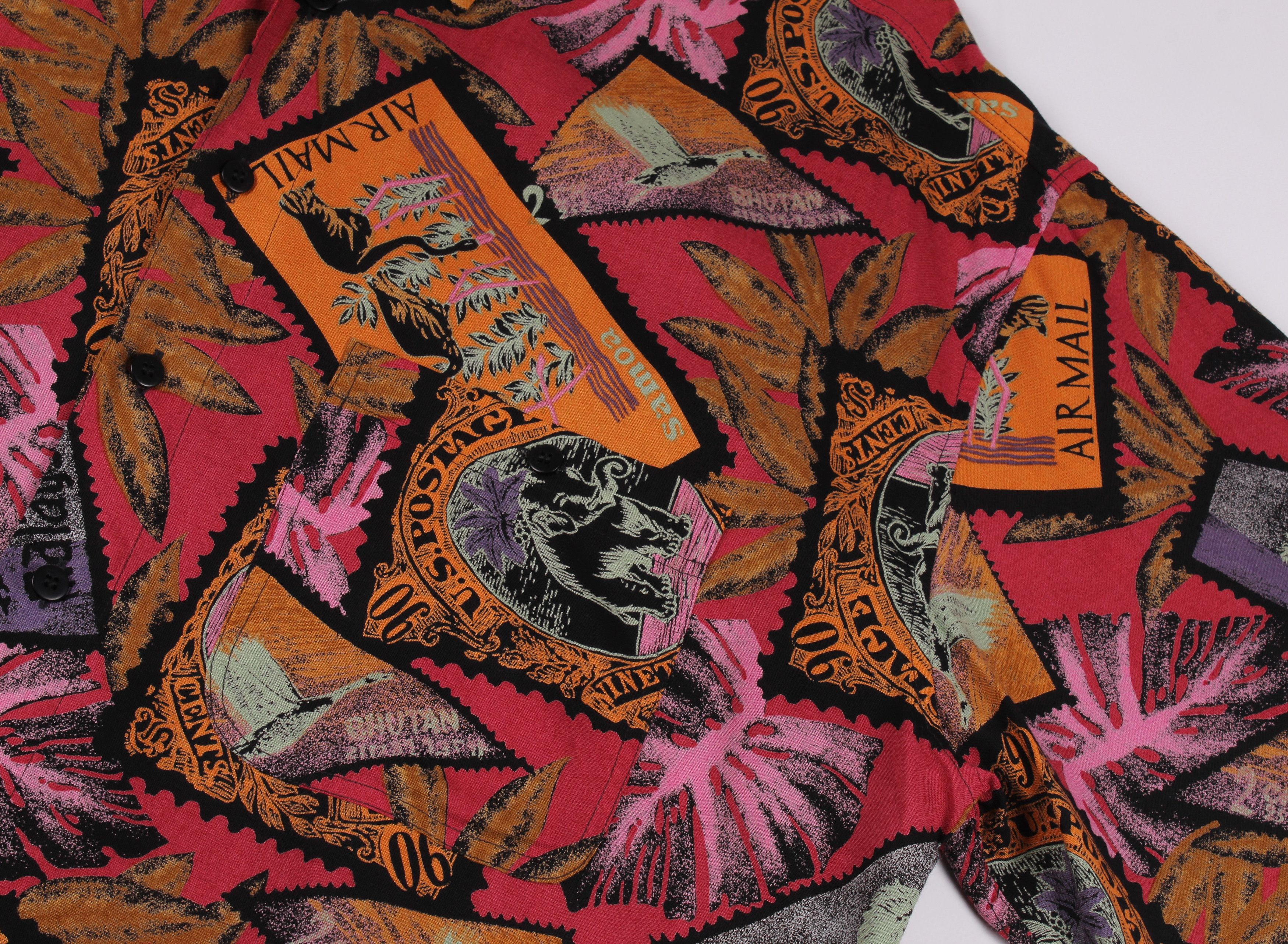 Vintage Vintage 90's Jockey Allover Print Short Sleeve Shirt Size US L / EU 52-54 / 3 - 5 Thumbnail