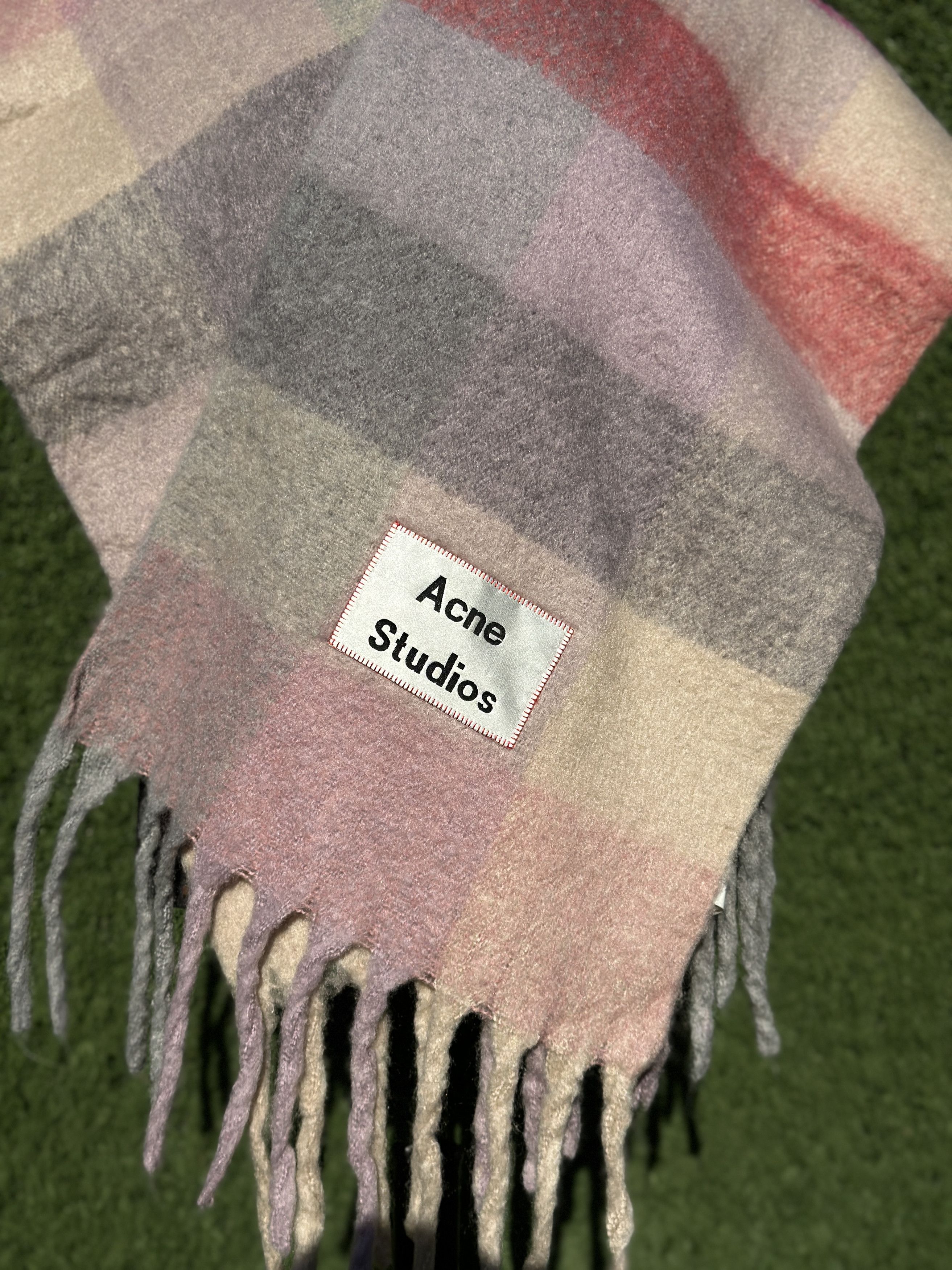 Acne Studios Acne Studios Multicolor Alpaca Wool Blend Oversized Scarf Size ONE SIZE - 4 Thumbnail