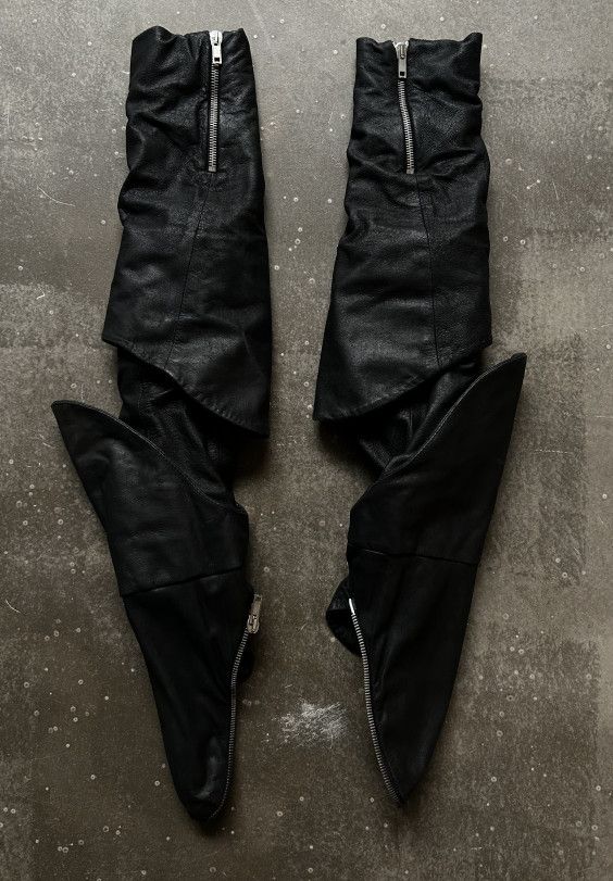 Gareth Pugh Gareth Pugh SS10 Cross-Zip Detachable Leather Jacket Size US S / EU 44-46 / 1 - 5 Thumbnail