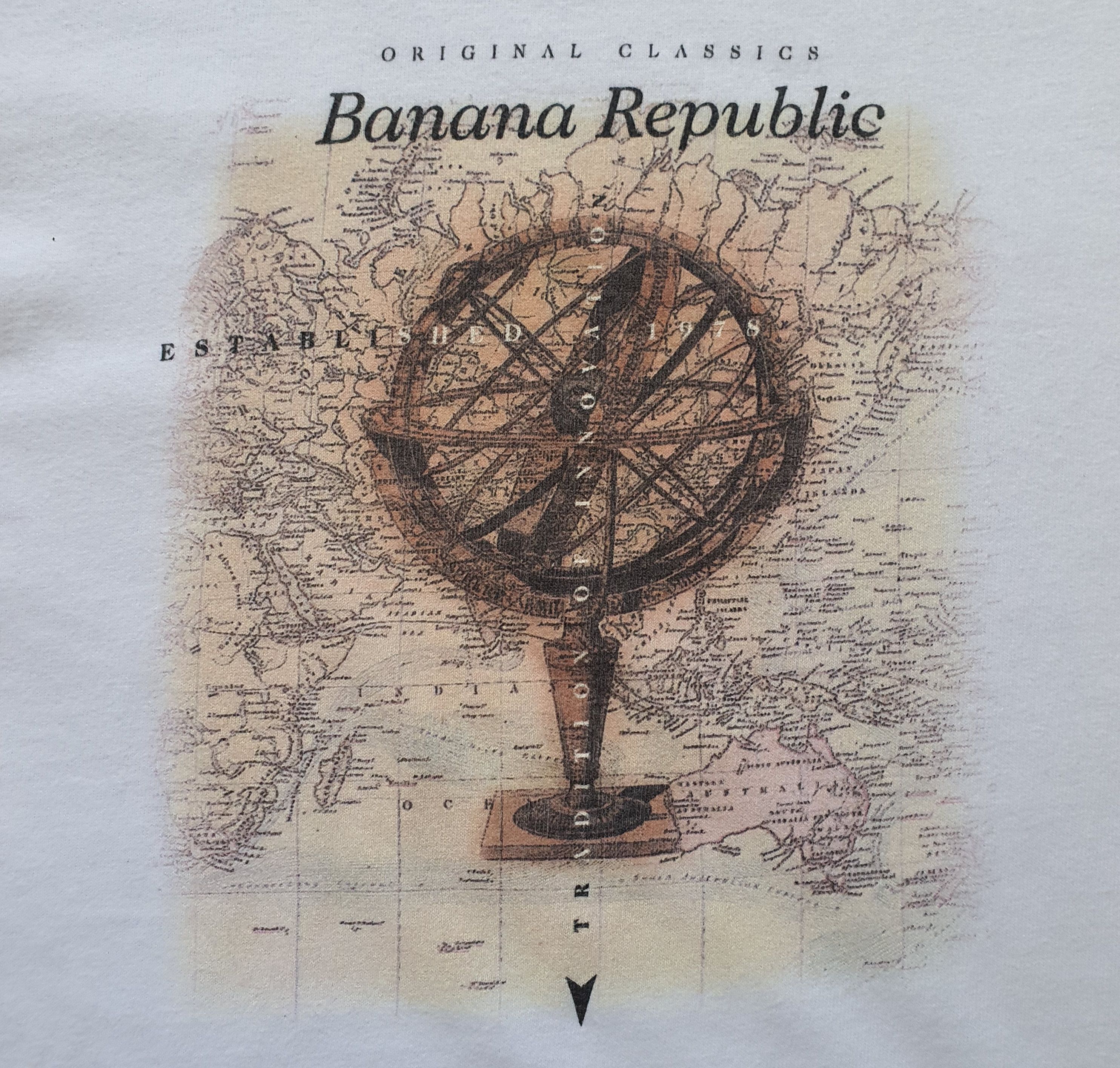 Banana Republic × Vintage BANANA REPUBLIC 1990s 90s Classic Logo T shirt size XS Size US XS / EU 42 / 0 - 2 Thumbnail