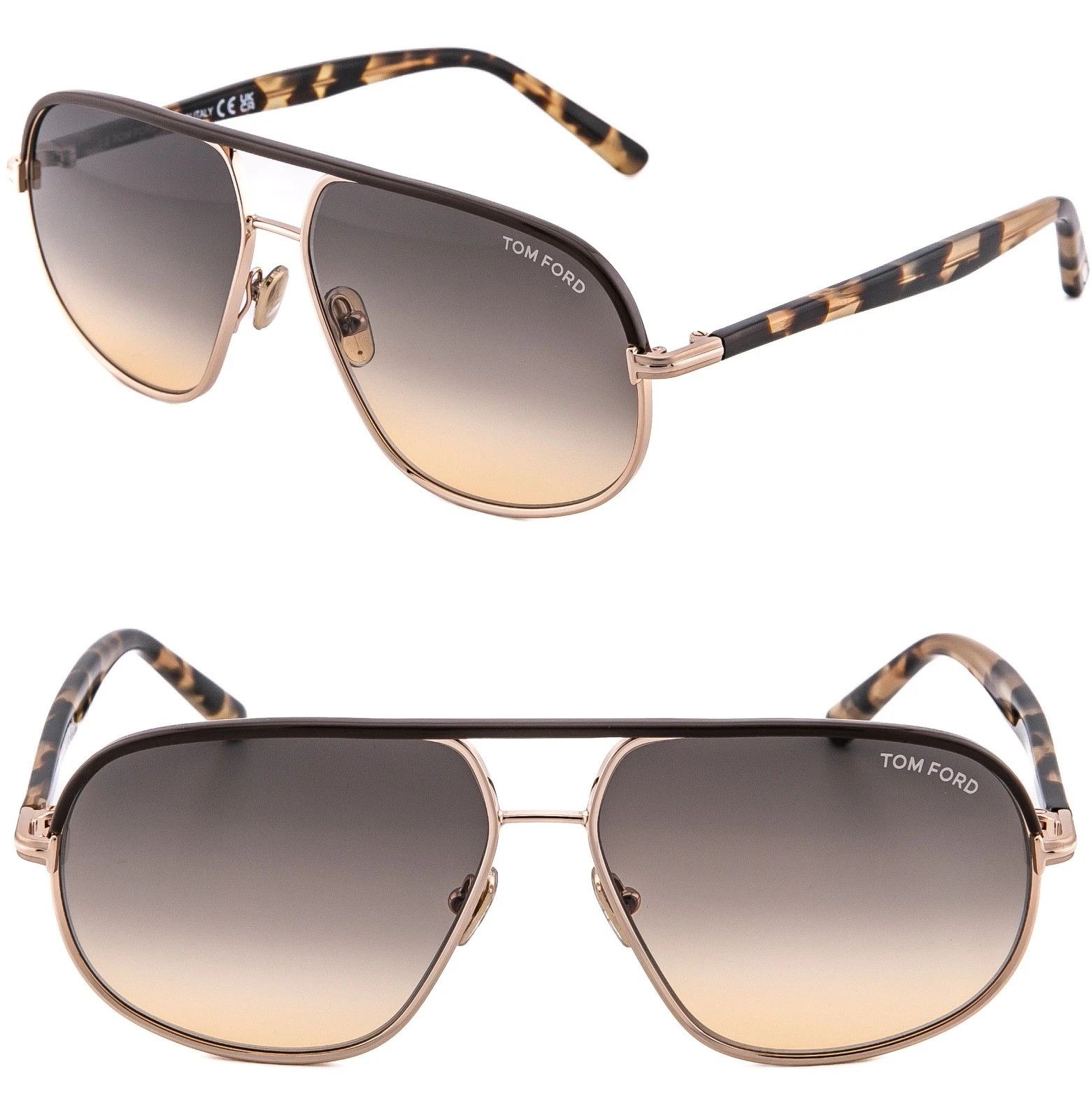 Tom Ford TOM FORD MAXWELL TF1019 28F Aviator Sunglass 1019 FT1019 Size ONE SIZE - 1 Thumbnail