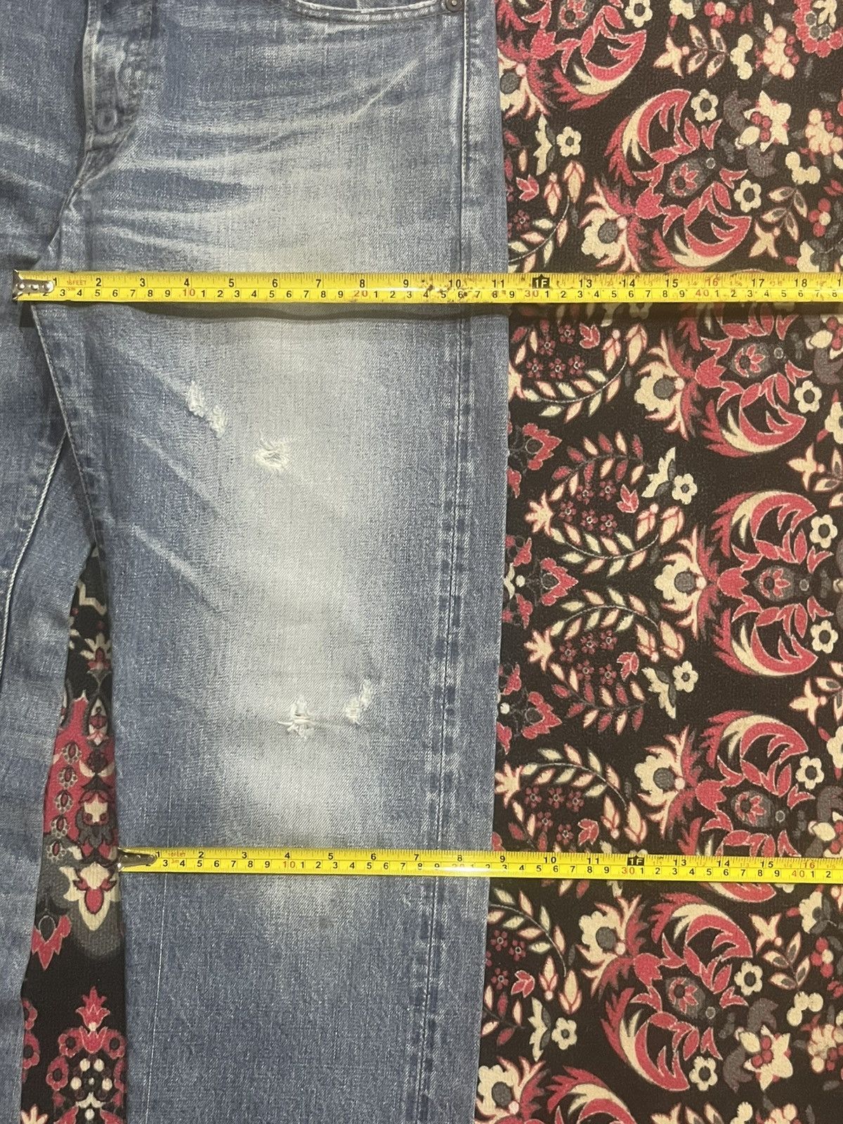 Vintage Journal Standard Homestead Blue Faded Distress Selvedge Jean Size US 32 / EU 48 - 16 Thumbnail