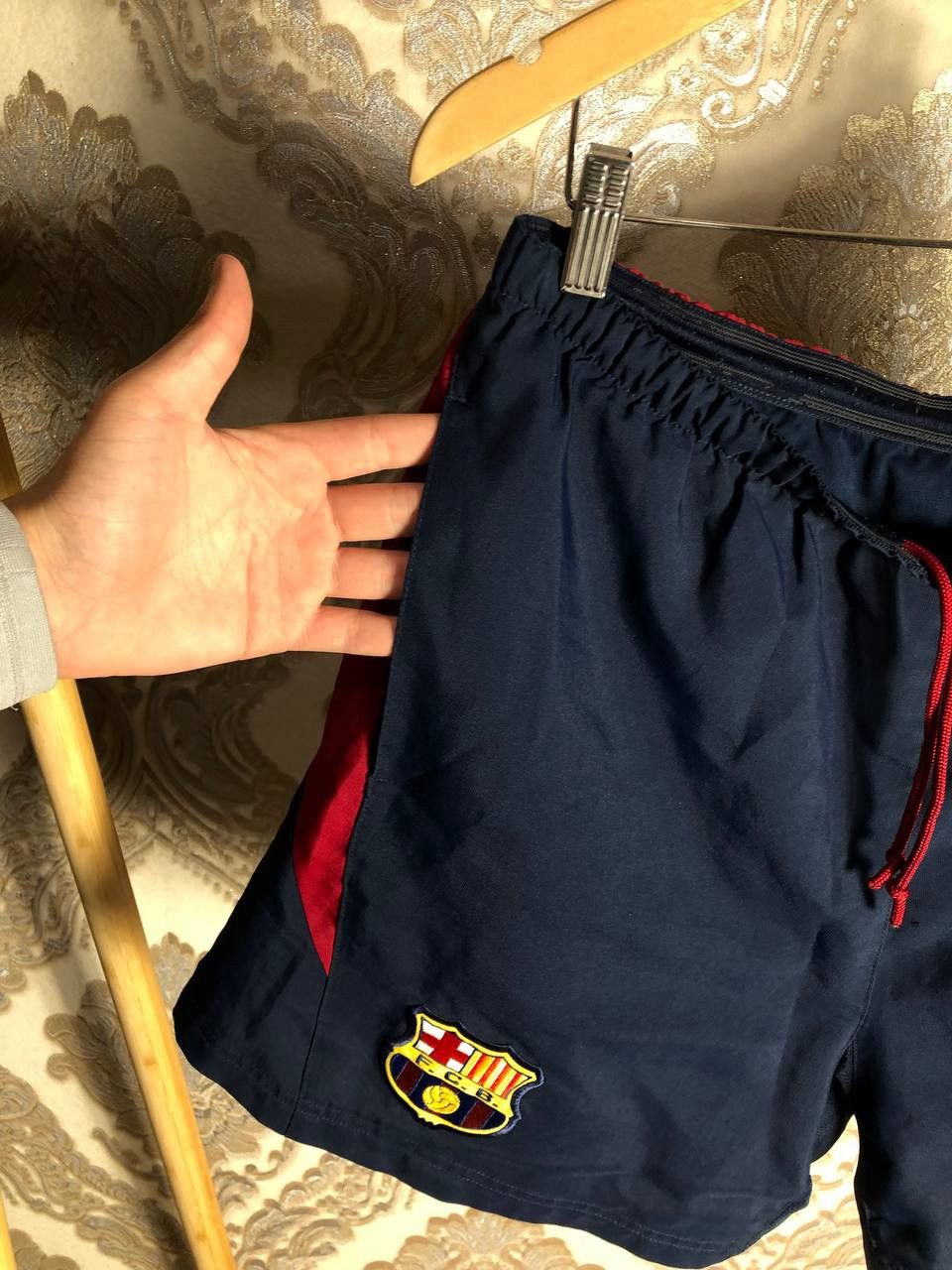 Nike × Vintage VERY RARE NIKE FC BARCELONA SPAIN SOCCER SHORTS BLOKECORE Size US 32 / EU 48 - 3 Thumbnail