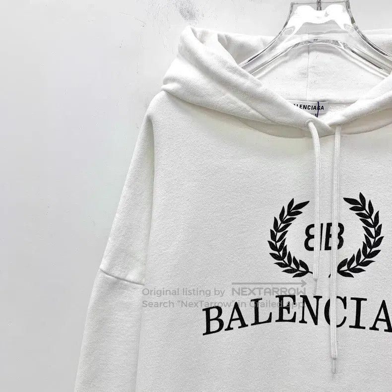 Balenciaga Balenciaga White Logo Letter Wheat Pattern Printed Cotton Size US XS / EU 42 / 0 - 3 Thumbnail