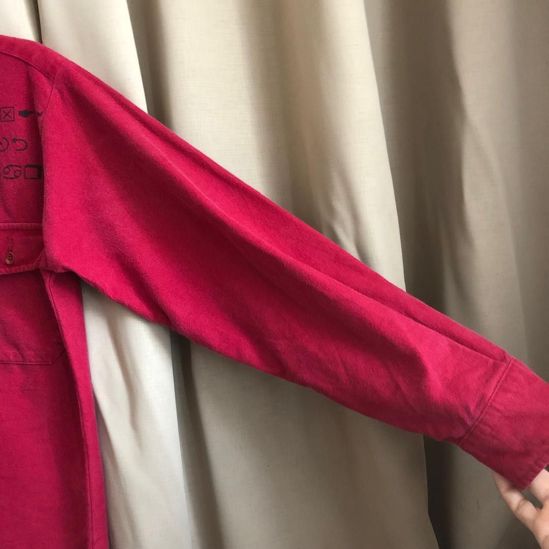 L.L. Bean Vintage LL Bean Chamois Shirt Red DRAM Graphic Workwear Size US M / EU 48-50 / 2 - 7 Thumbnail
