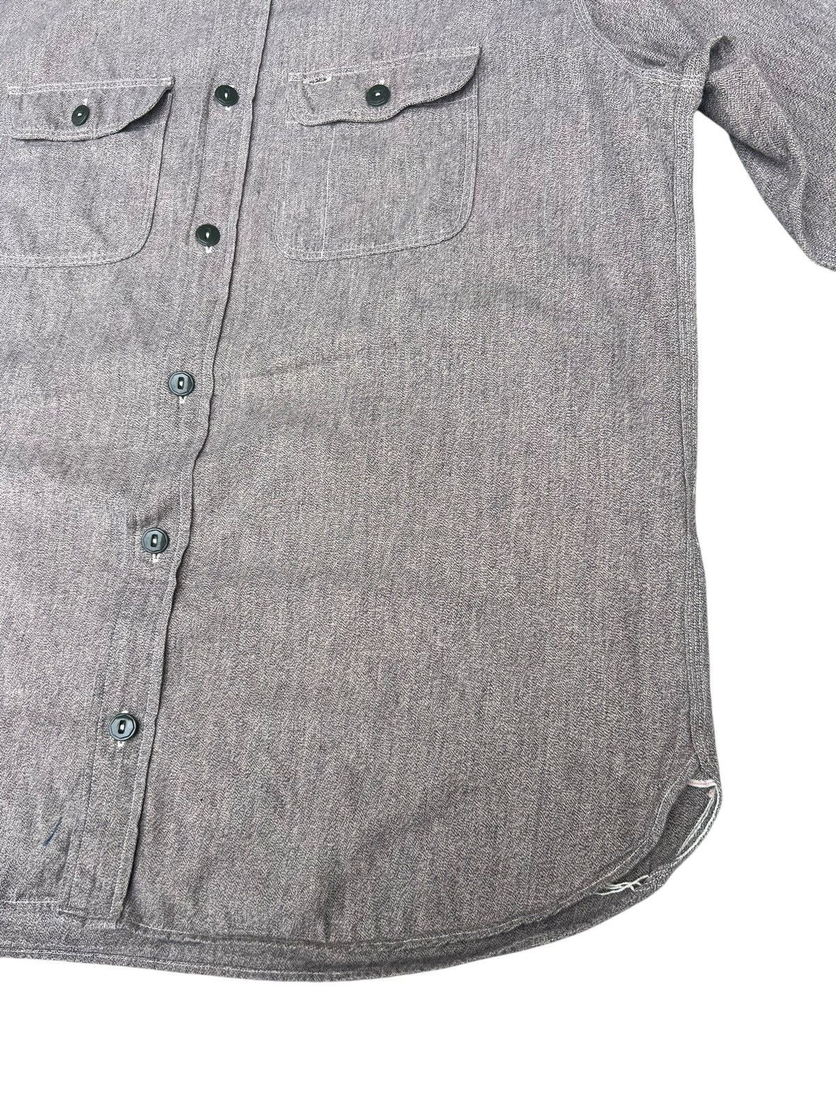 Freewheelers Super Big-Cat Workers Japan Salt & Pepper Work Shirt Size US L / EU 52-54 / 3 - 15 Thumbnail