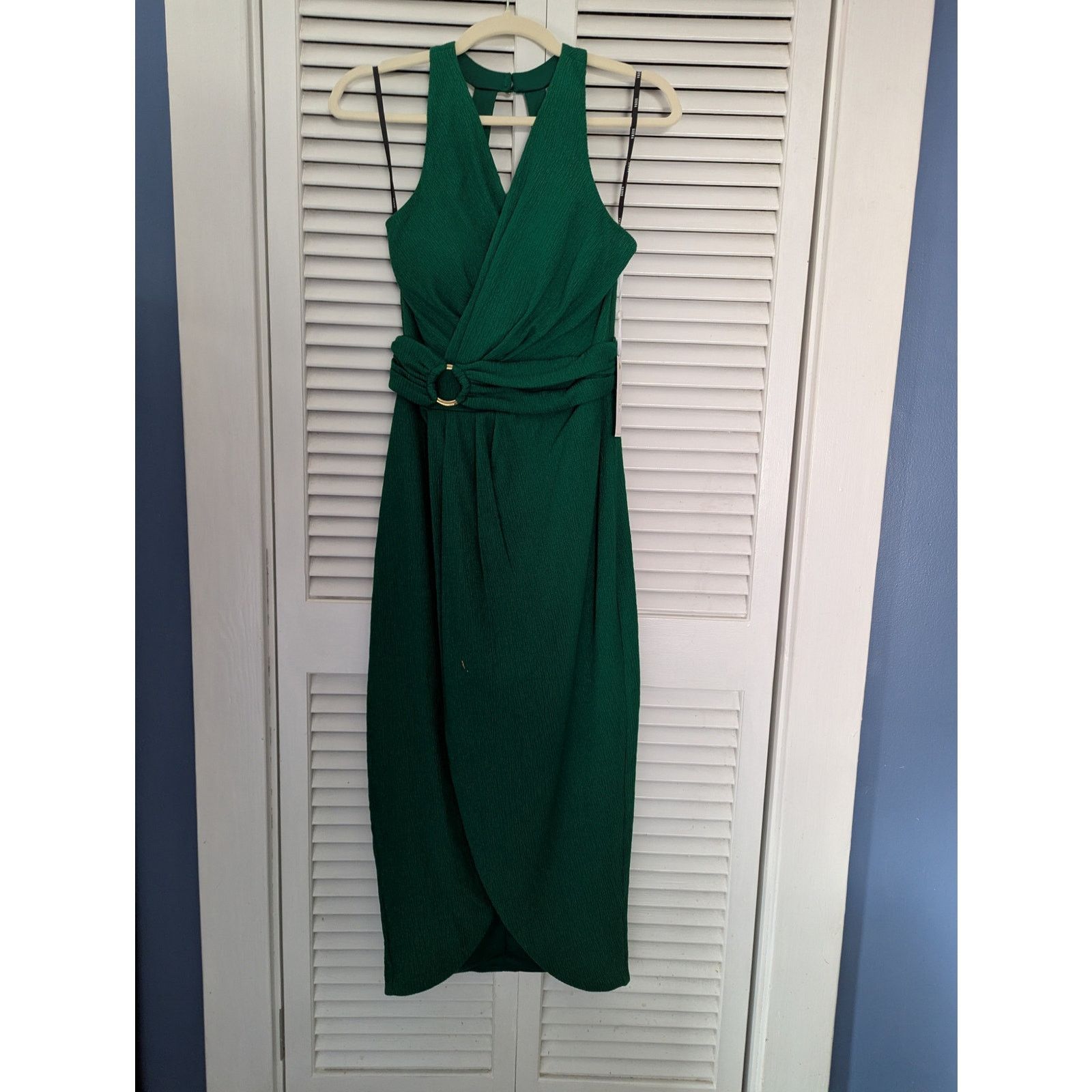 Sierra Siena Emerald Green Halter Dress NWT- Sz 0 Size XS / US 0-2 / IT 36-38 - 3 Thumbnail