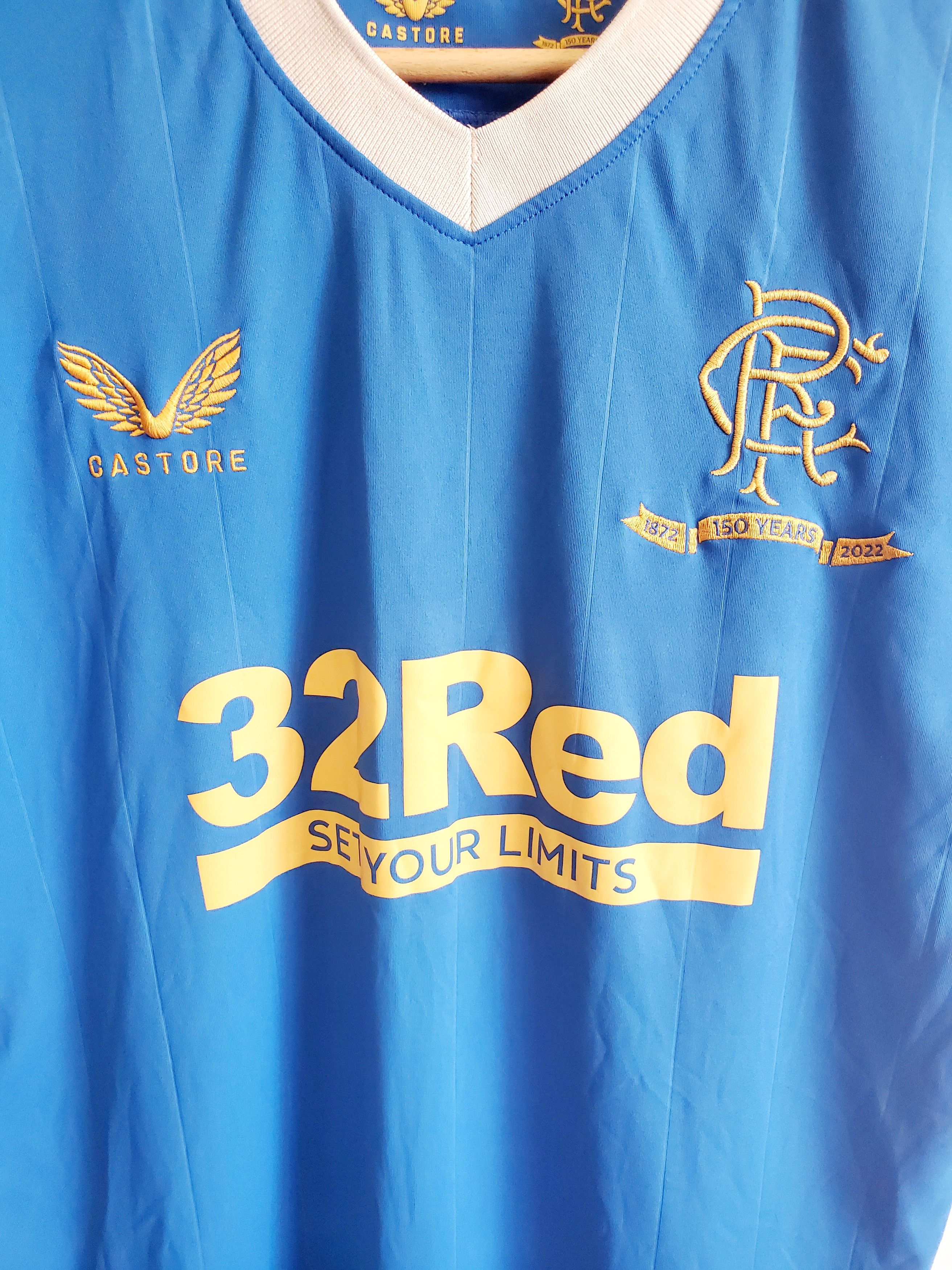 Other Glasgow Rangers Home Shirt 2021/2022 150 Years Size m Size US M / EU 48-50 / 2 - 2 Thumbnail